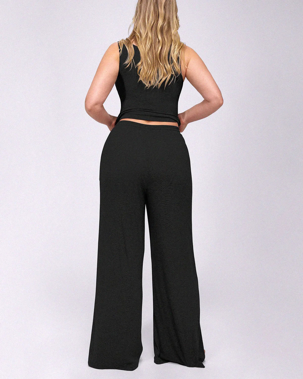 Soft Modal Rib Tummy Control Pants Set