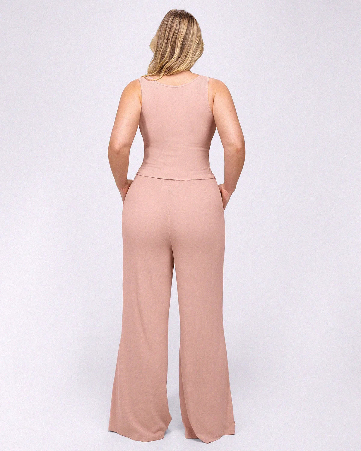 Soft Modal Rib Tummy Control Pants Set