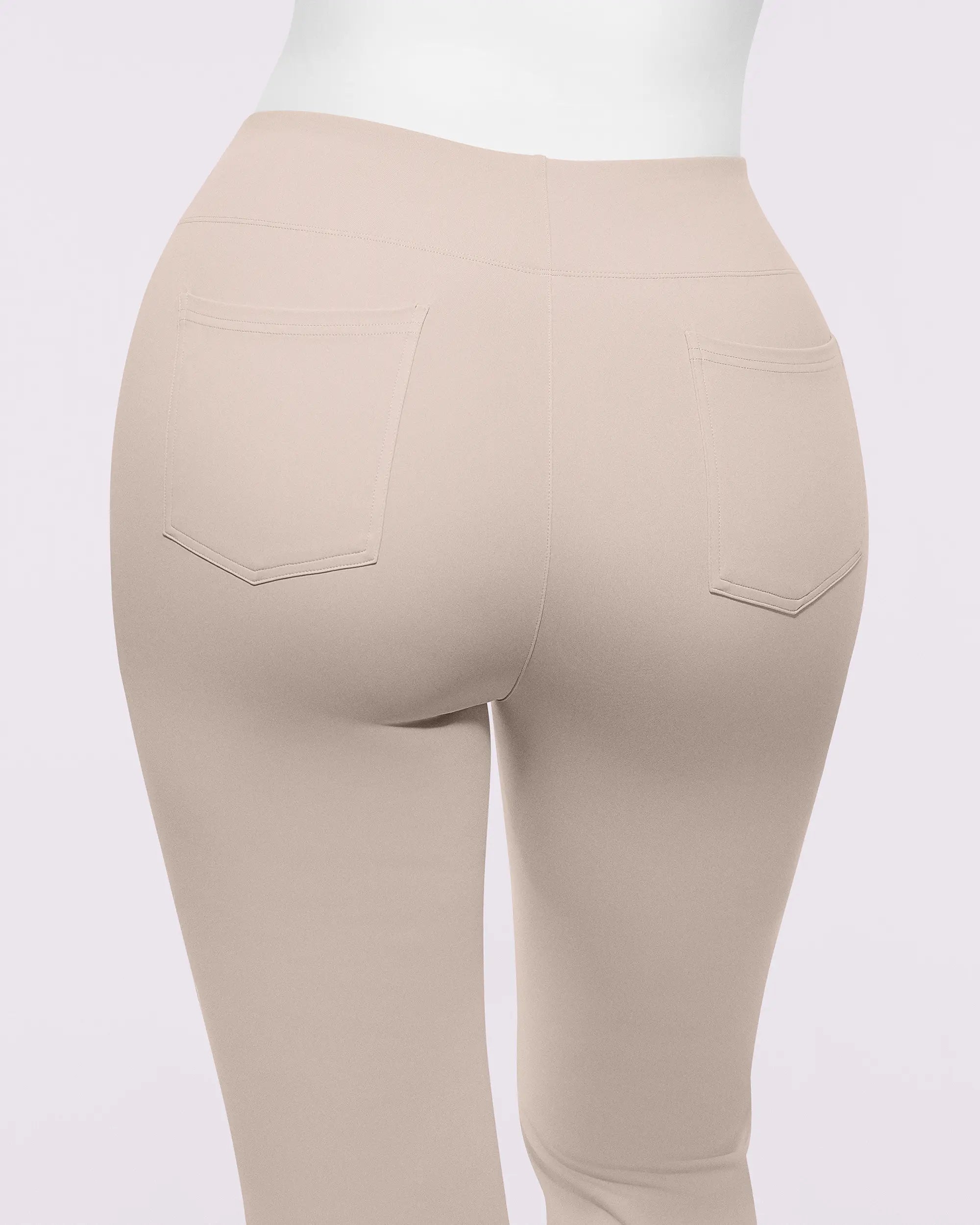Smoothing Back Pocket Flare Work Pants
