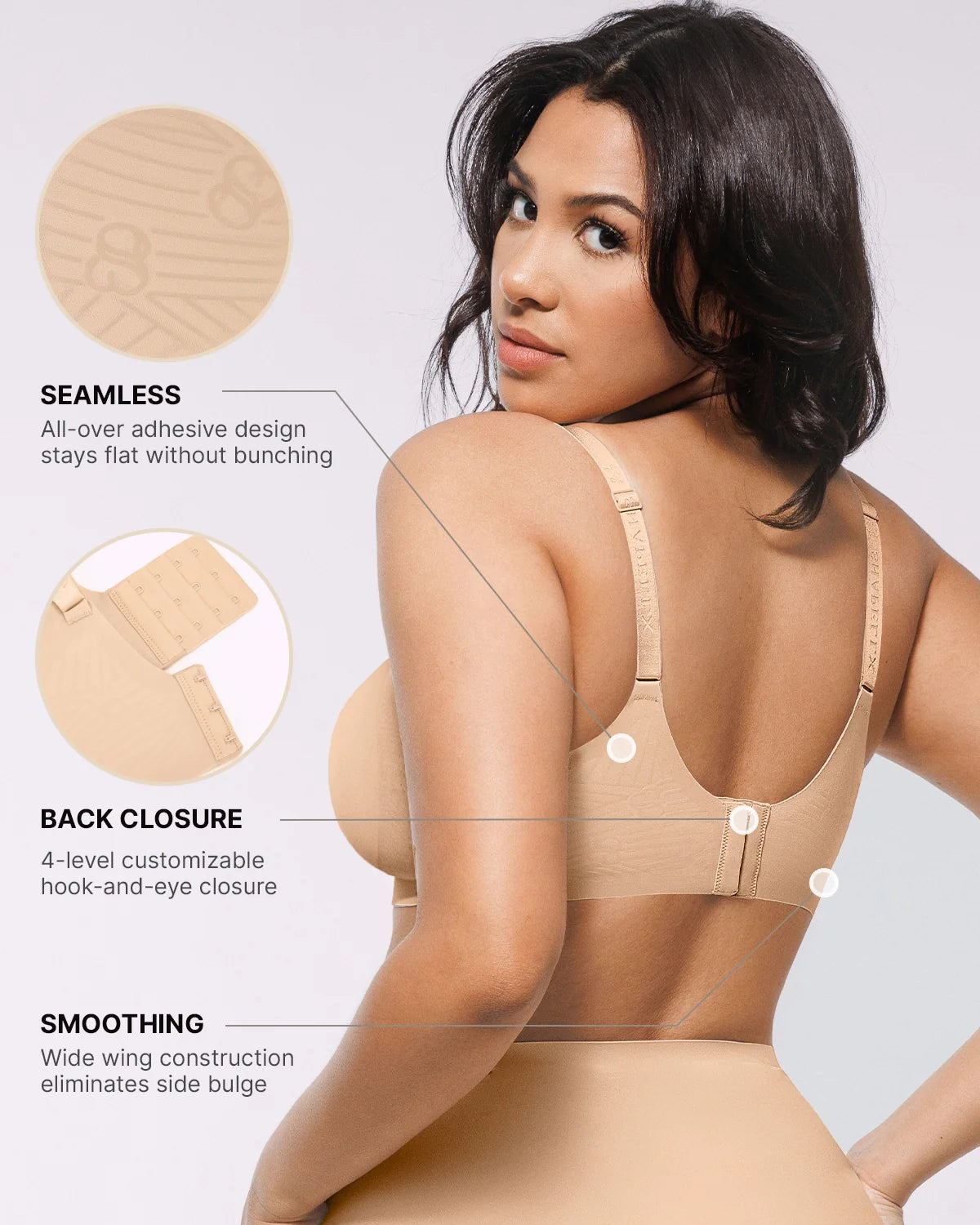 Cream Touch Smoothing Wireless Bra
