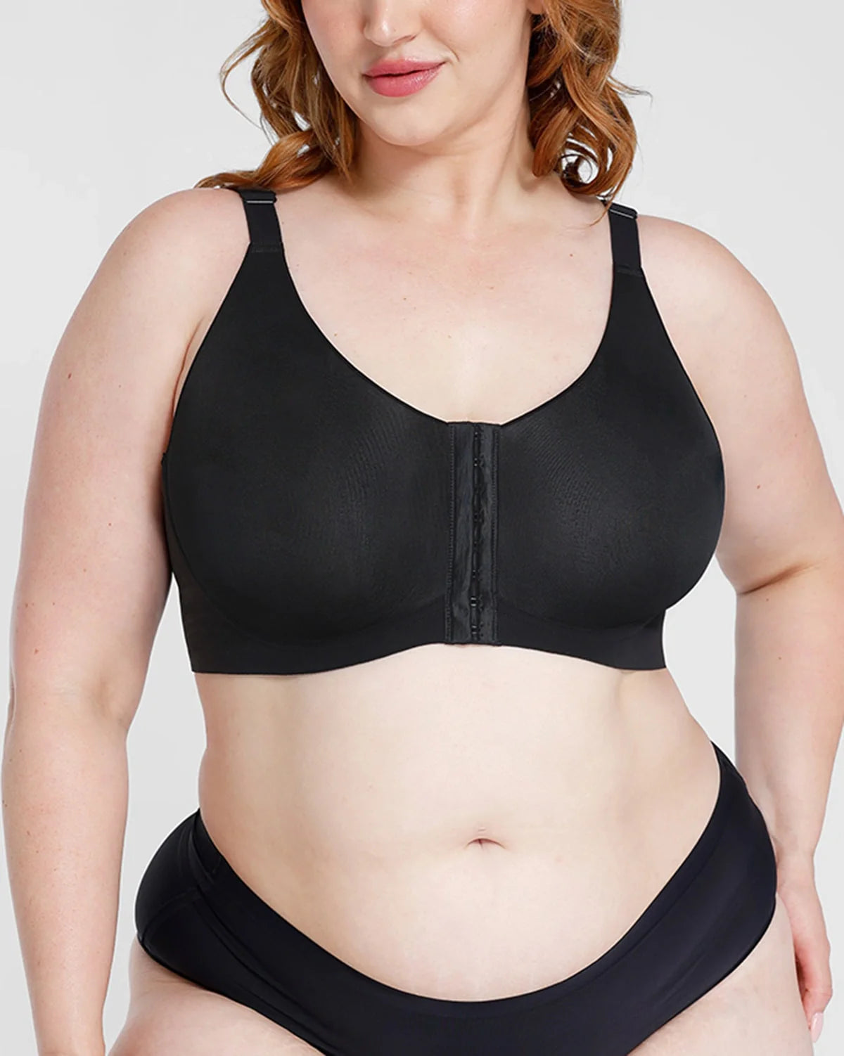 Cream Touch Wireless Front-Hook Smoothing Bra