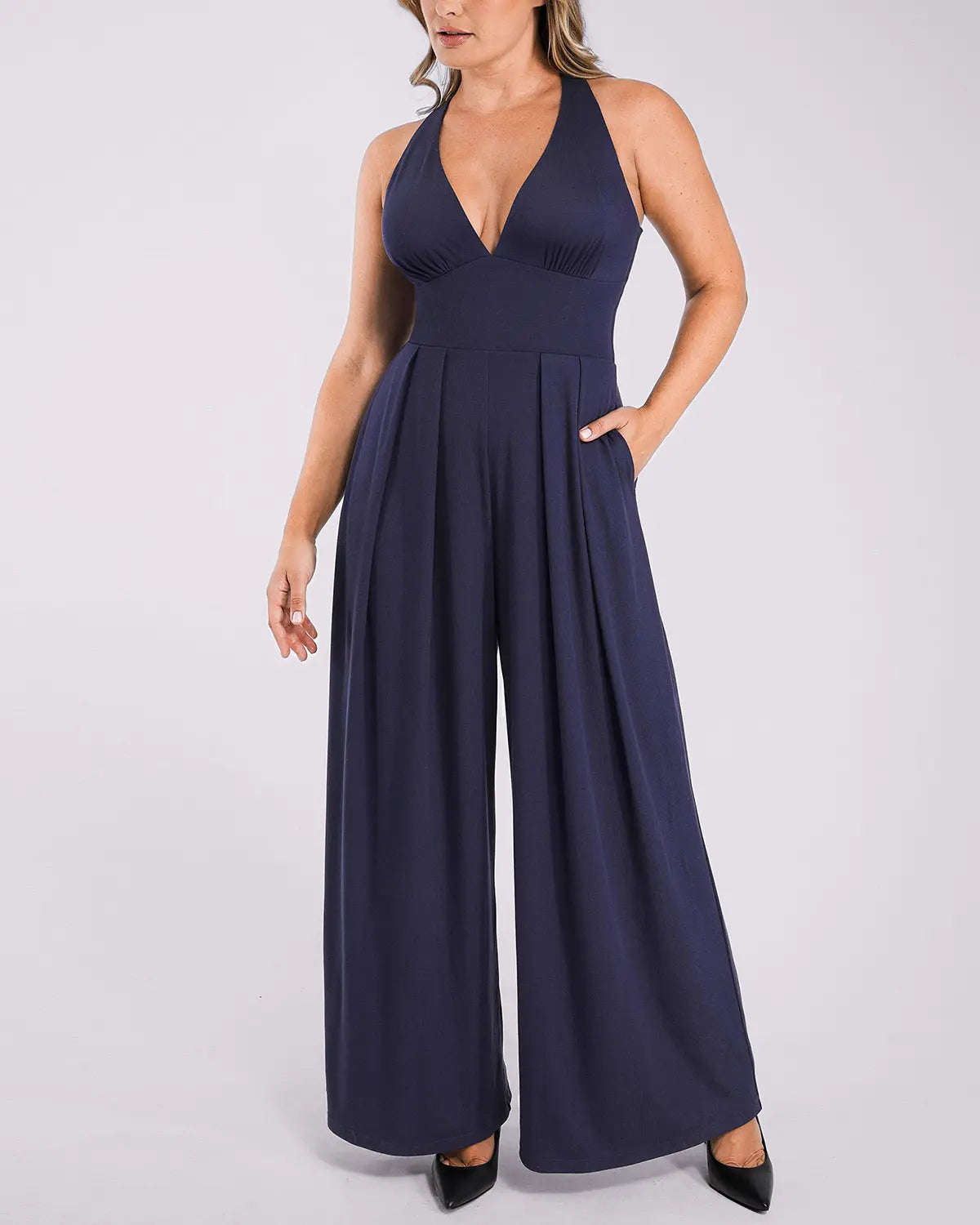Deep Plunge Shaping Bodysuit with Tummy Control
