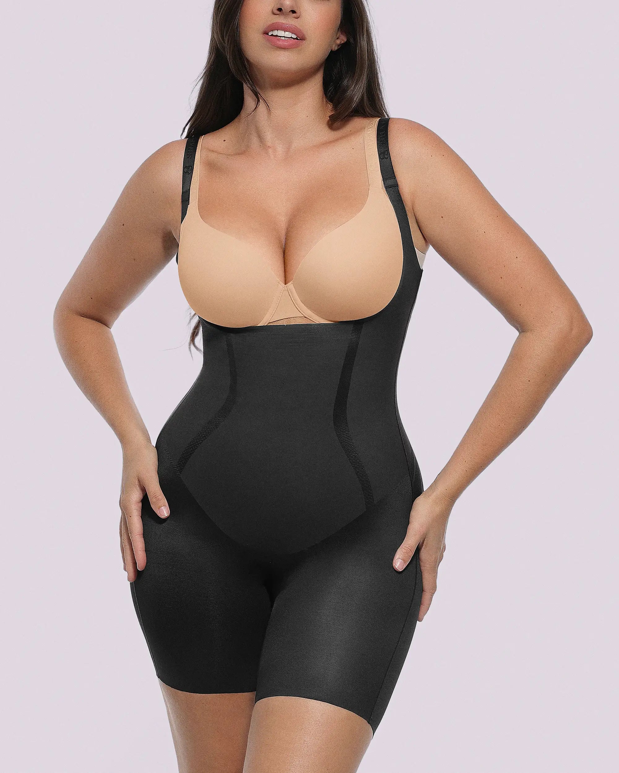 Sculpting Open Bust Full Bodysuit