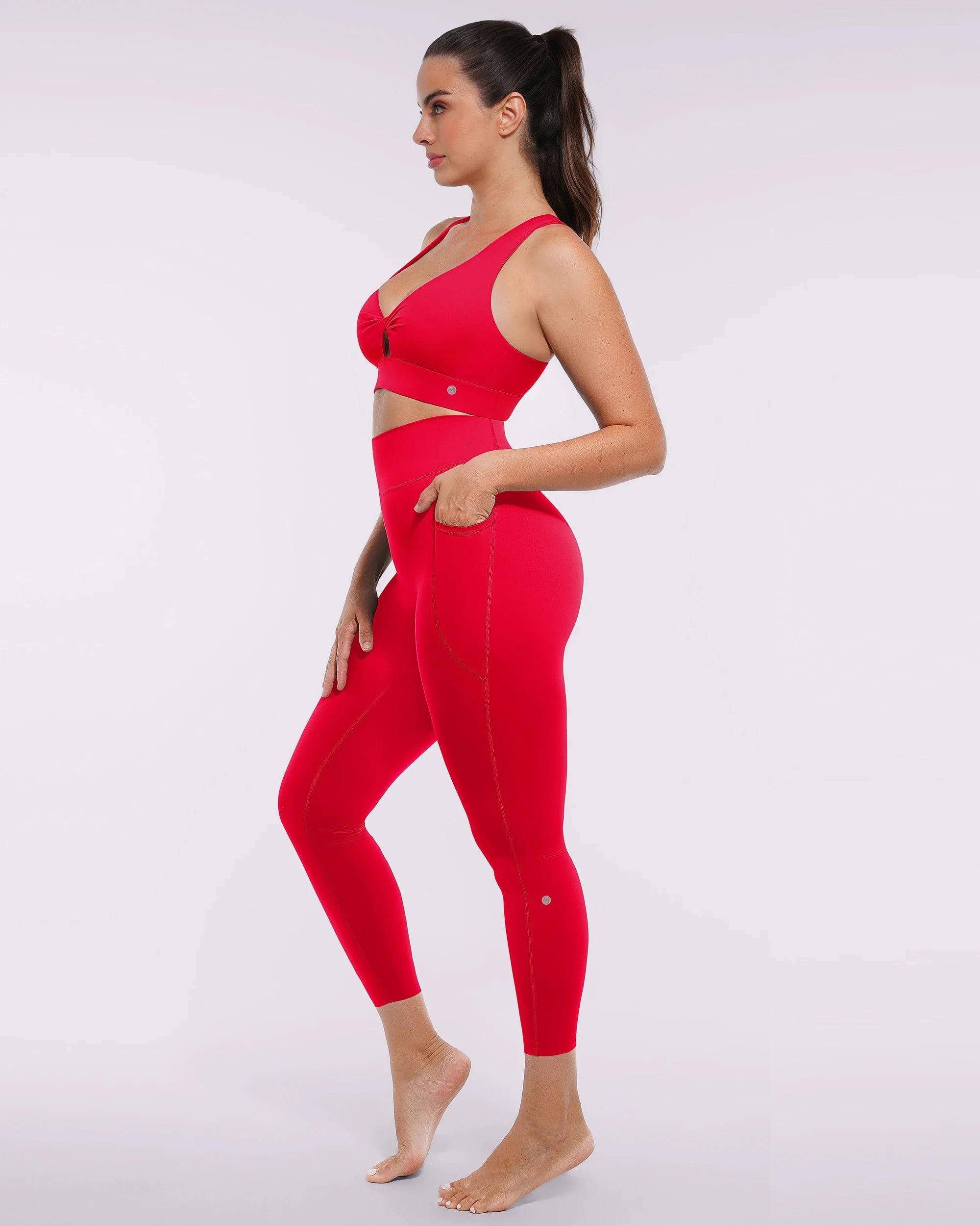Cutout Medium Impact Sculpting Sports Bra