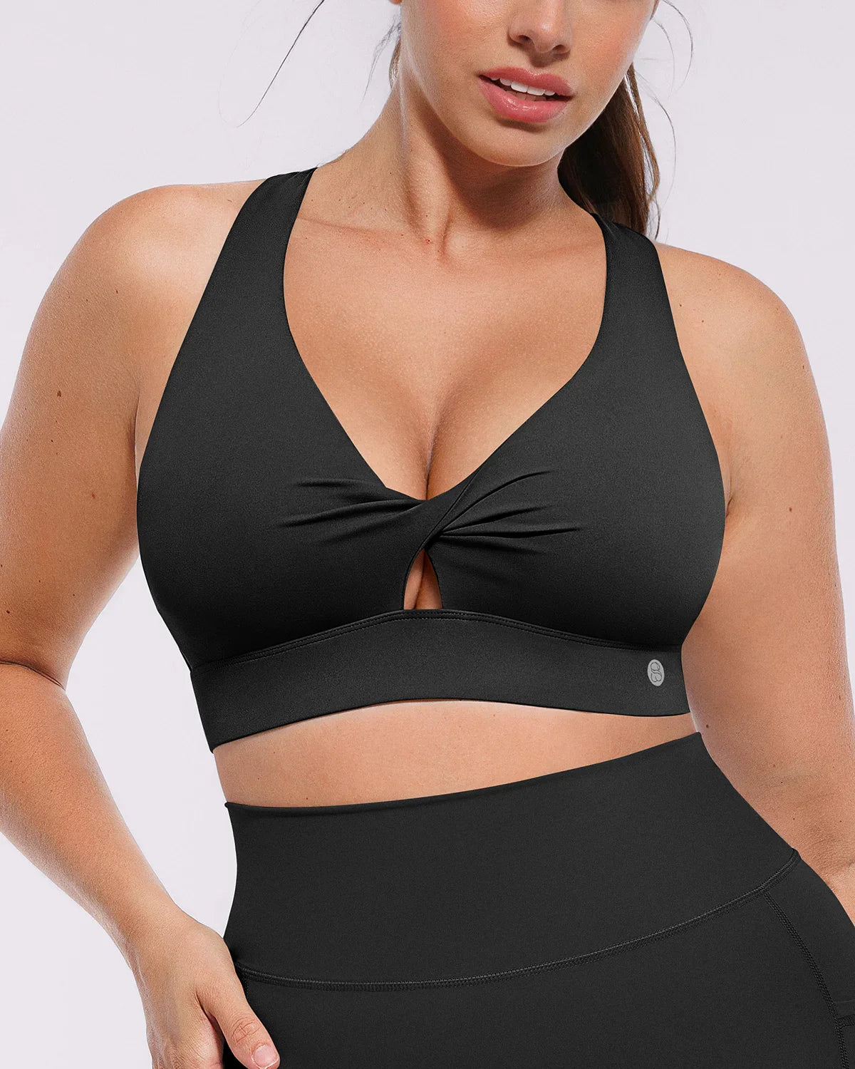 Cutout Medium Impact Sculpting Sports Bra