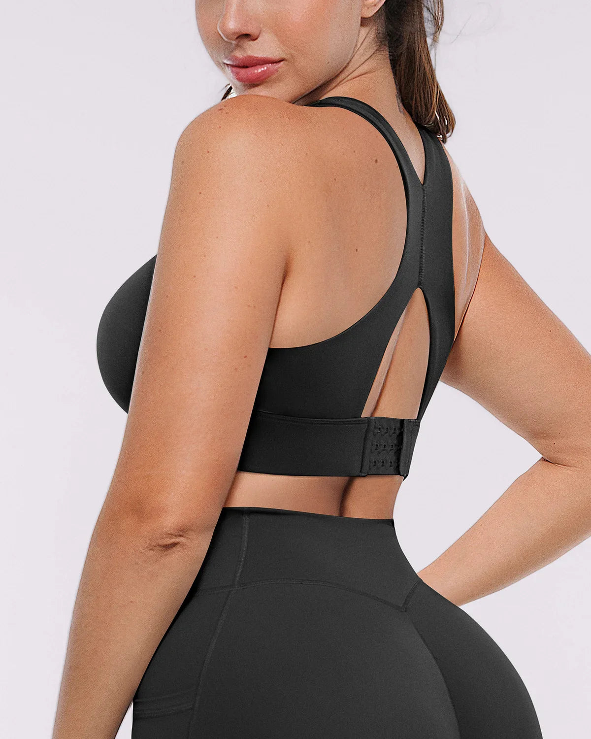 Cutout Medium Impact Sculpting Sports Bra
