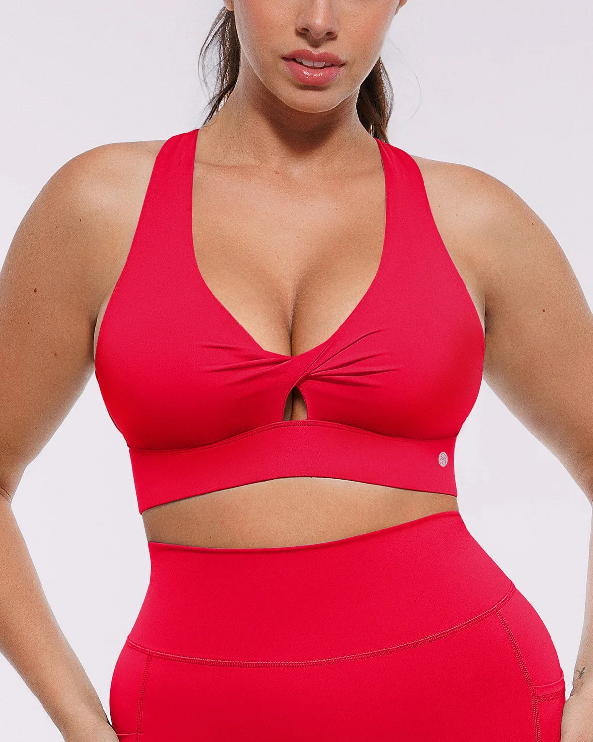 Cutout Medium Impact Sculpting Sports Bra