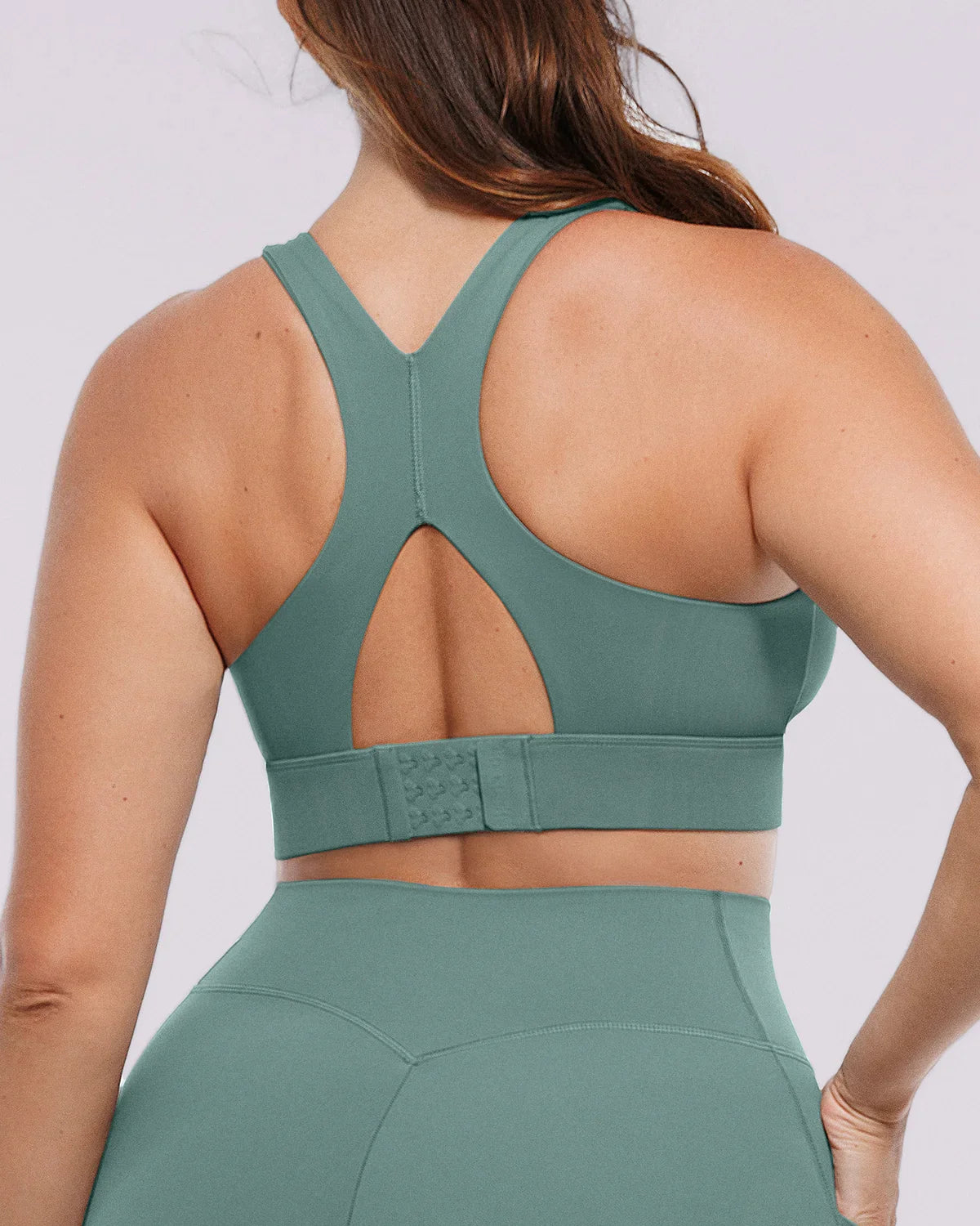 Cutout Medium Impact Sculpting Sports Bra