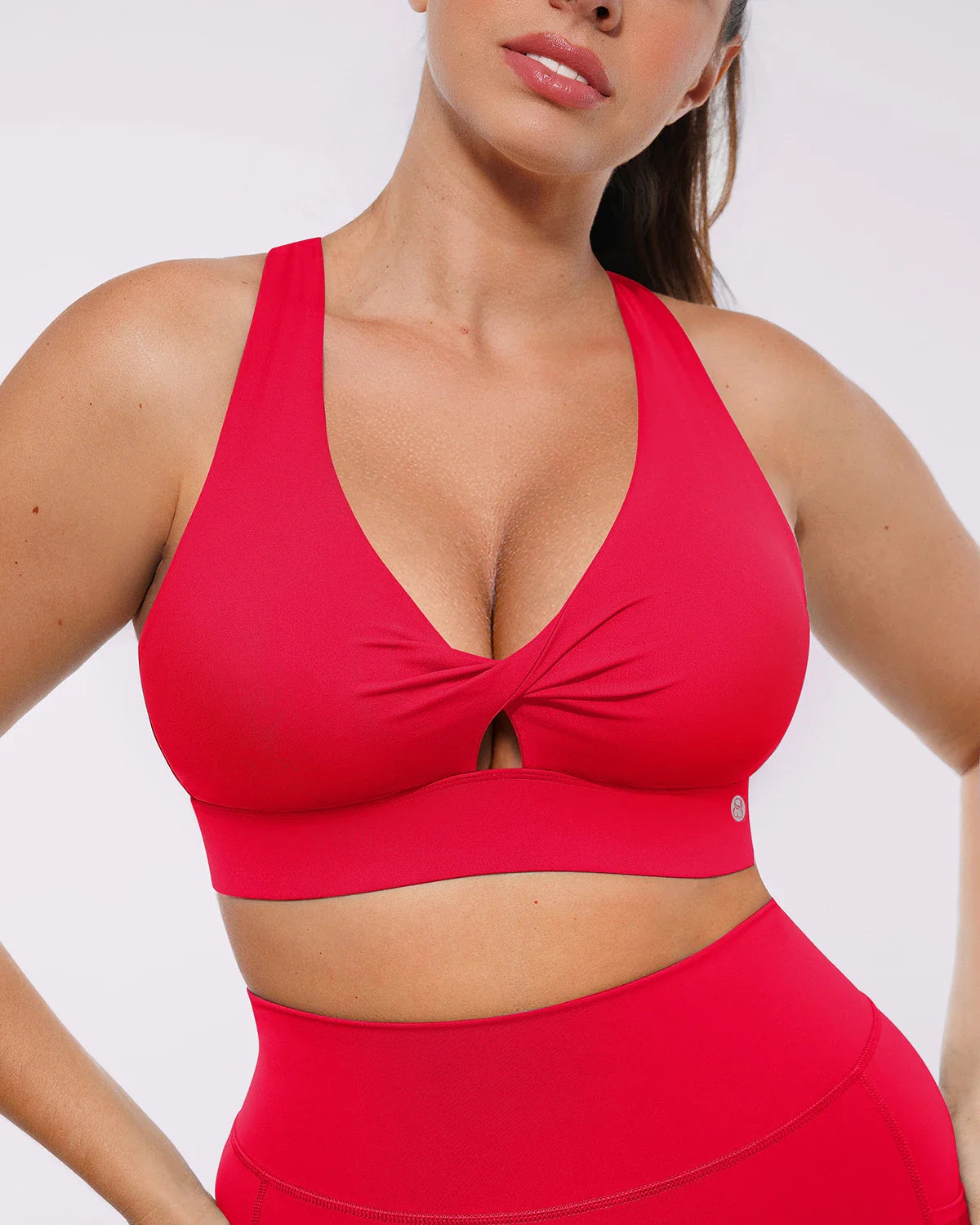 Cutout Medium Impact Sculpting Sports Bra