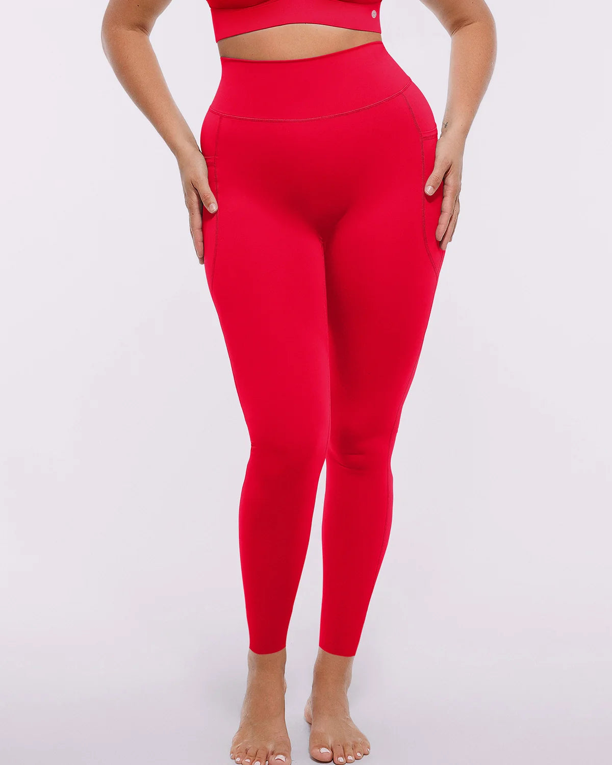 High-Waist Tummy Control Training Pocket Leggings