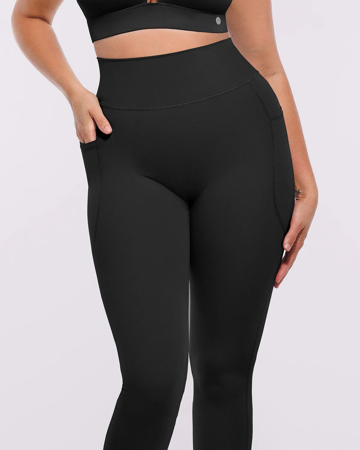 High-Waist Tummy Control Training Pocket Leggings
