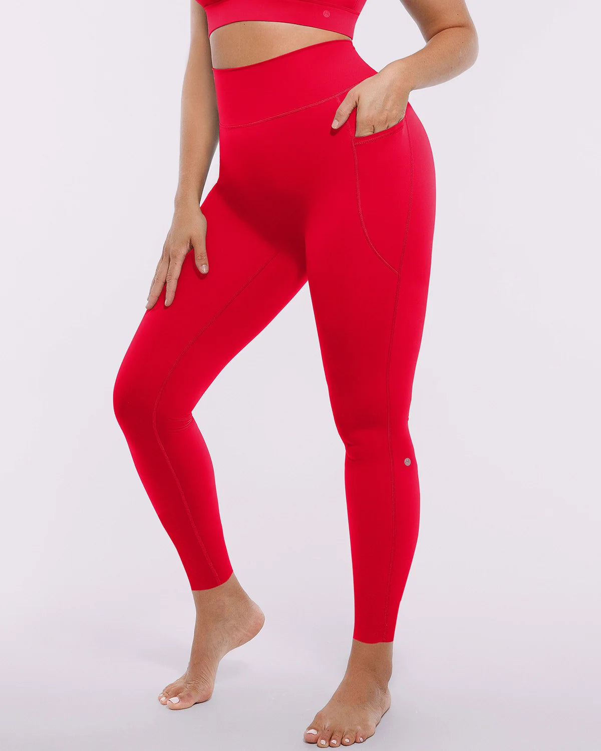 High-Waist Tummy Control Training Pocket Leggings