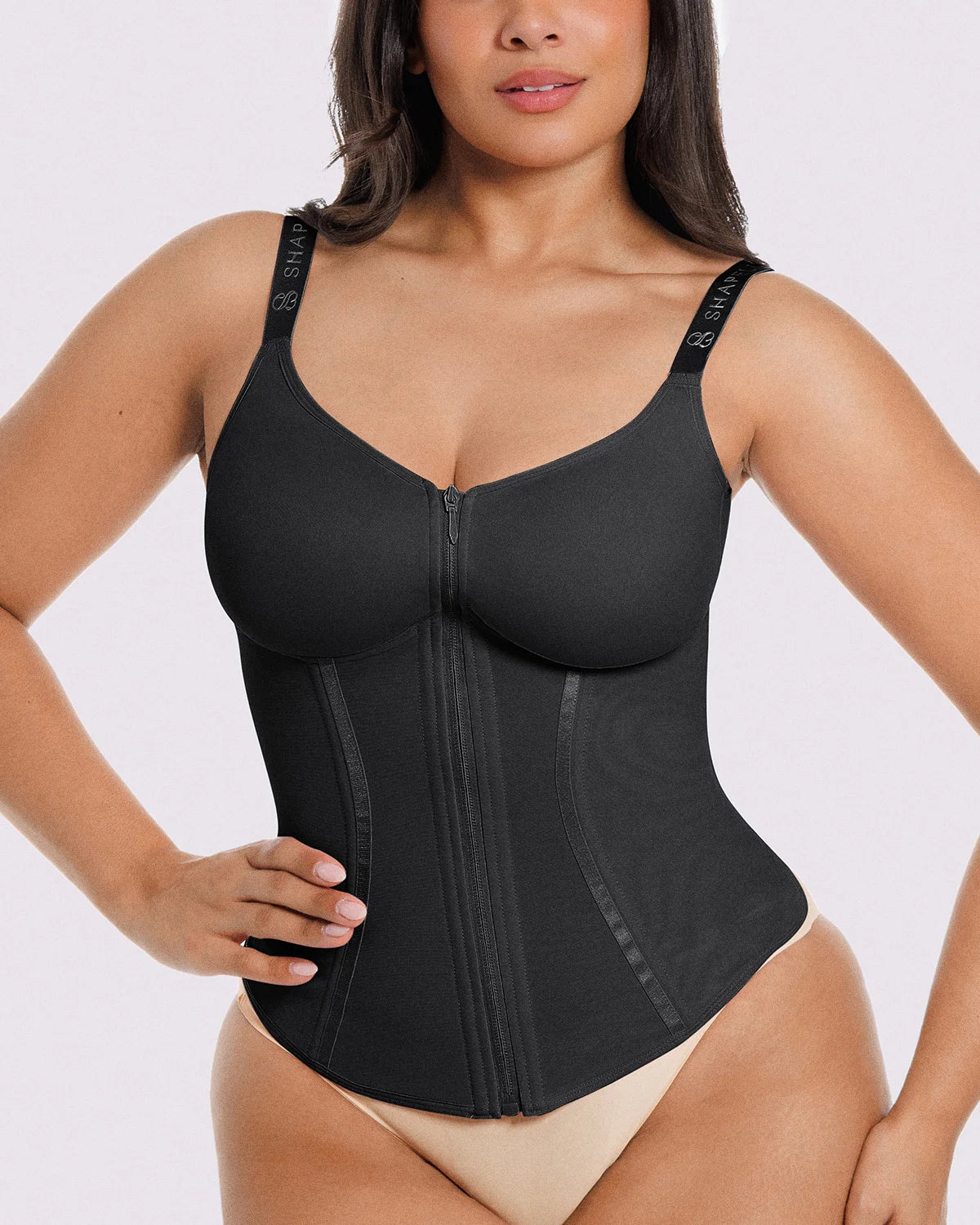 Tummy Control Sculpting Corset Top & Jeans