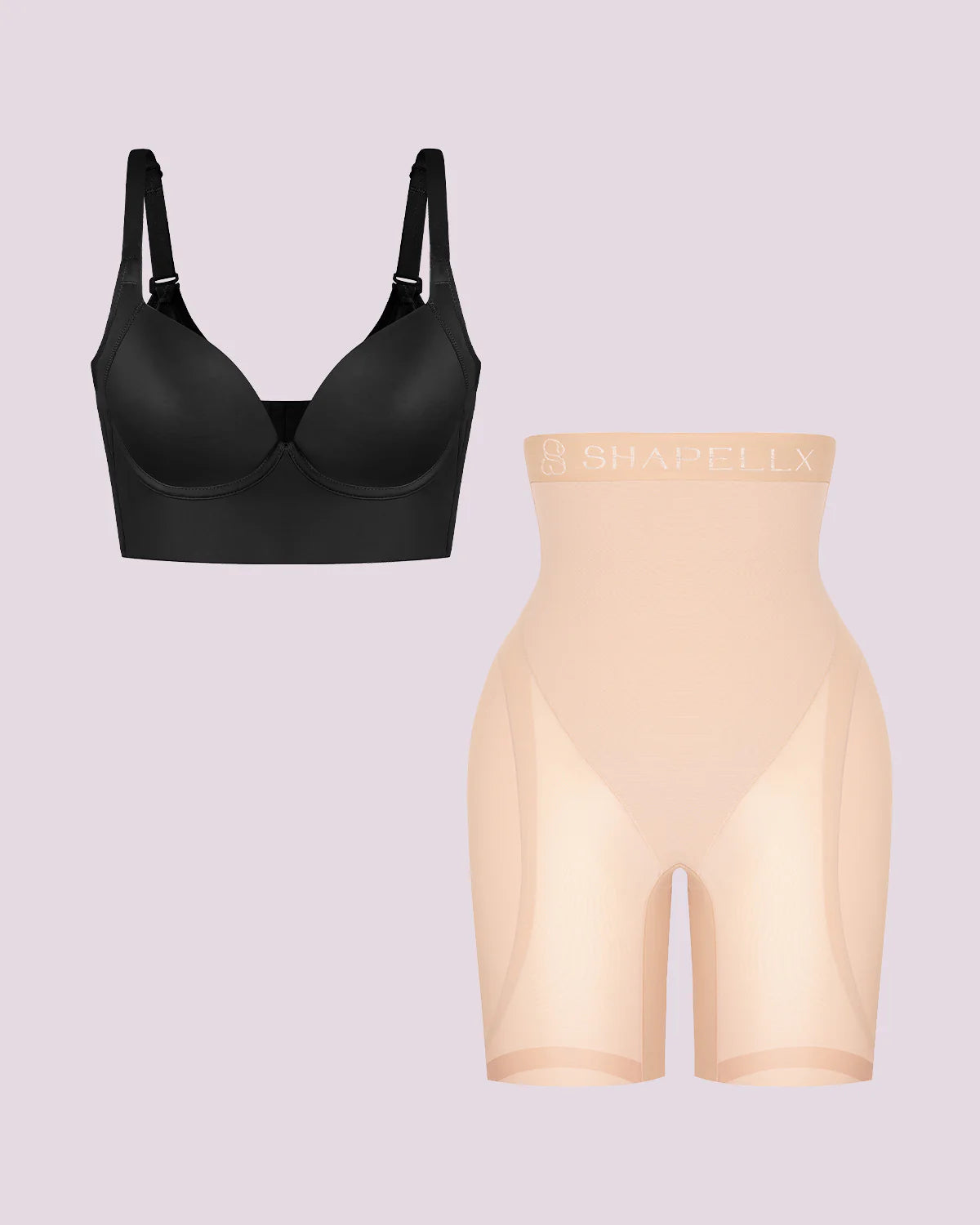 Push-Up Bra and Hip Enhancer Short Set