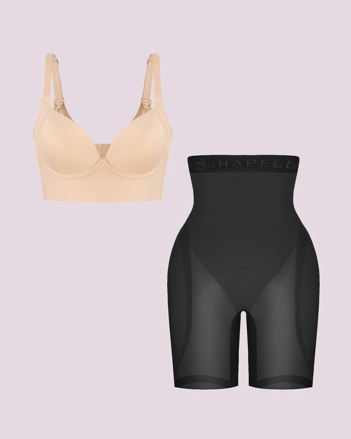 Push-Up Bra and Hip Enhancer Short Set