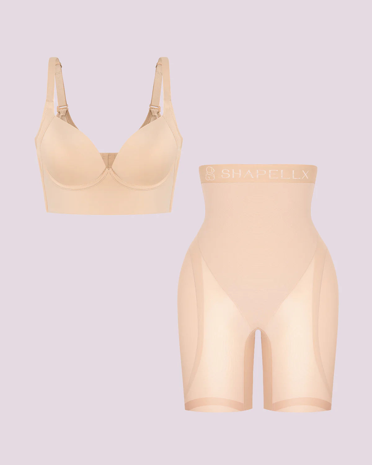 Push-Up Bra and Hip Enhancer Short Set