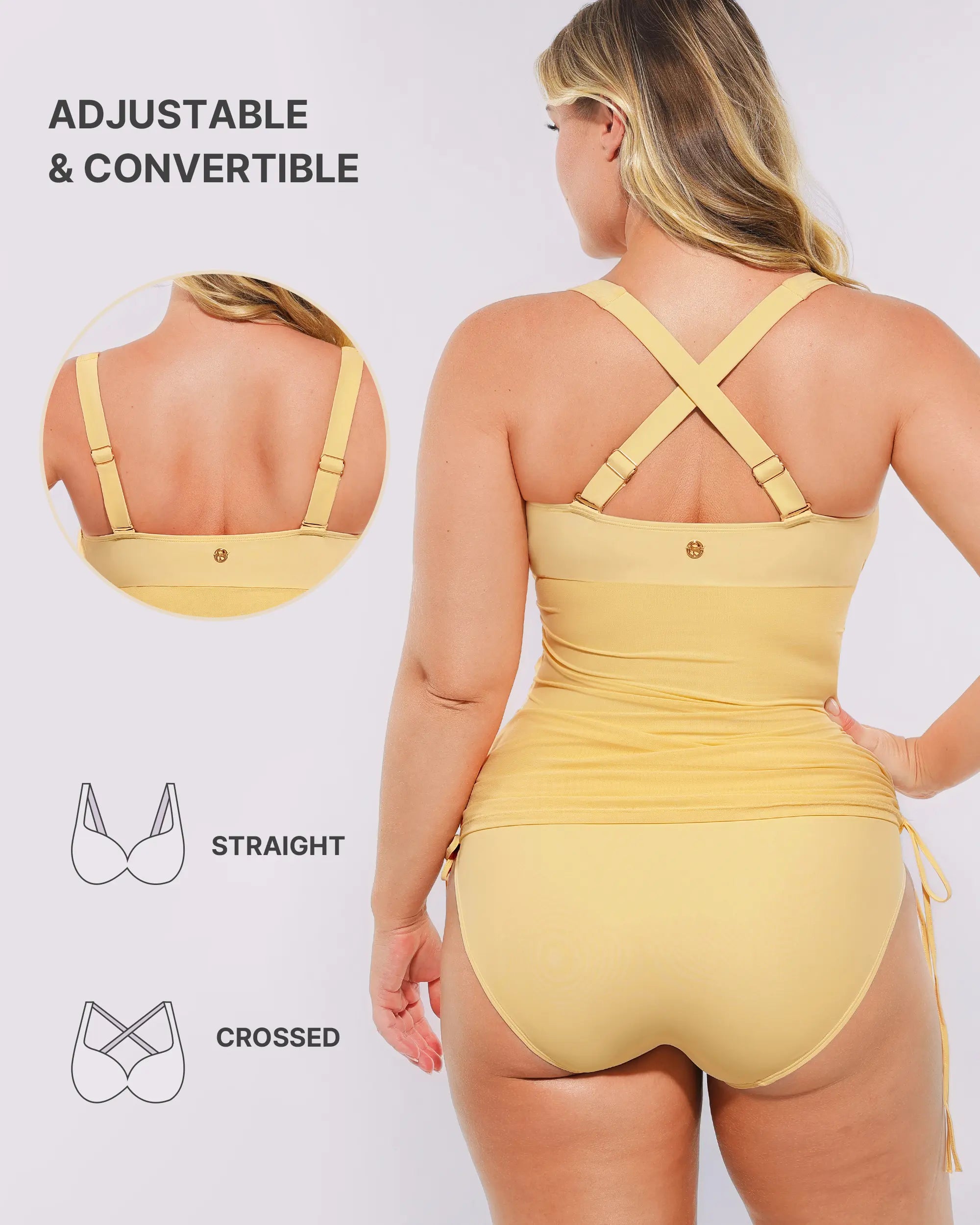 Sculpting Mesh Wrap Shaping Swimsuit