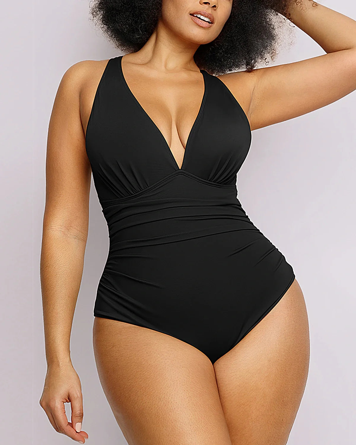 Sculpting Plunge Cutout Swimsuit
