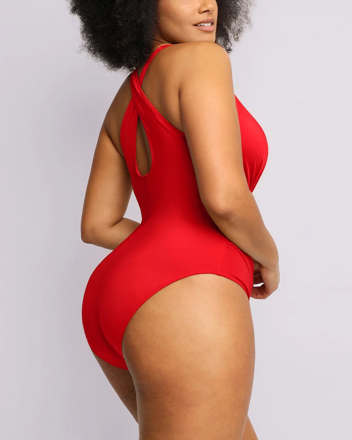 Sculpting Plunge Cutout Swimsuit