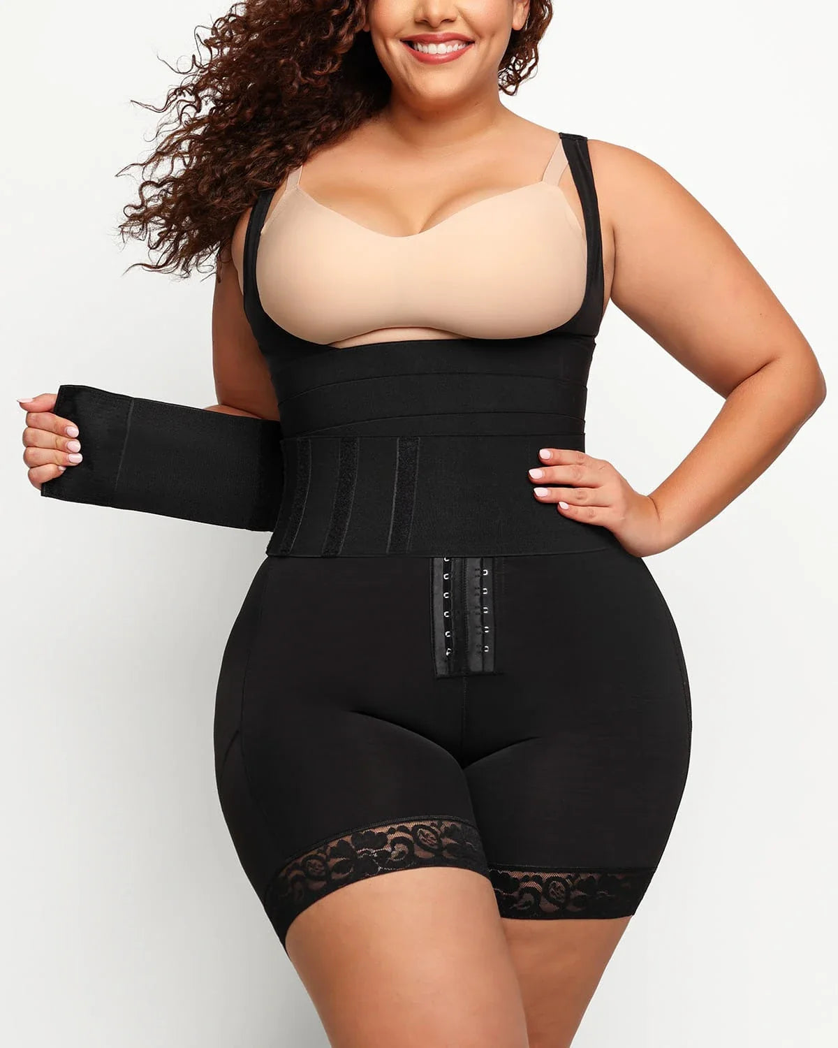 Smoothing Open Bust Sculpting Bodysuit