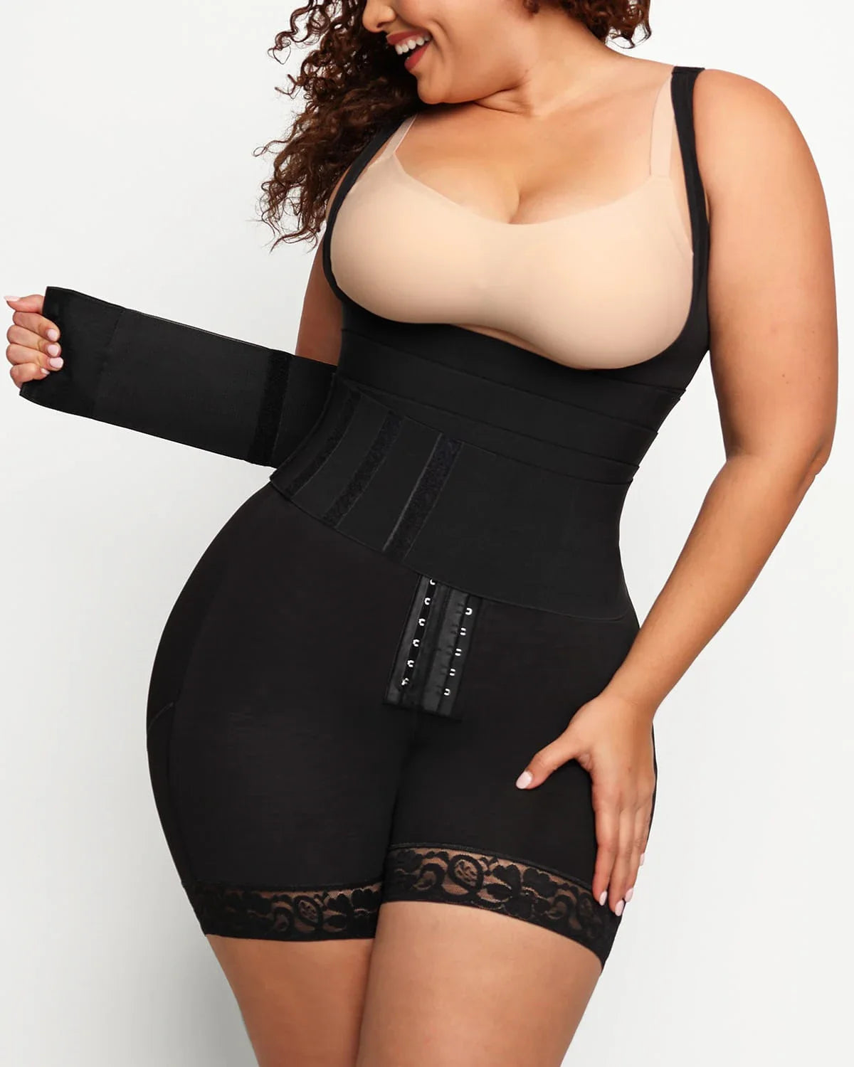 Smoothing Open Bust Sculpting Bodysuit