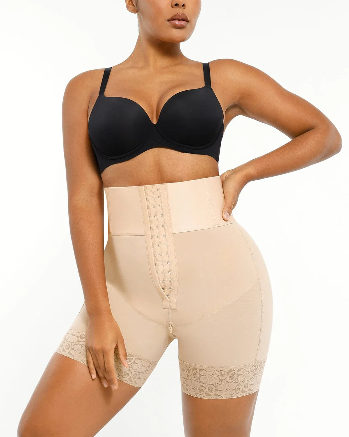 Sculpting High-Waisted Shaper Shorts