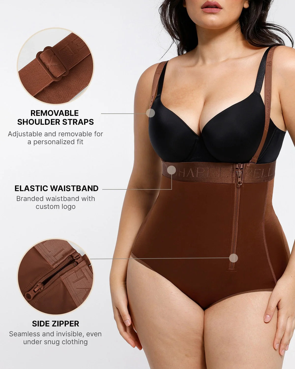 Silk High-Waisted Shapewear for Smoothing