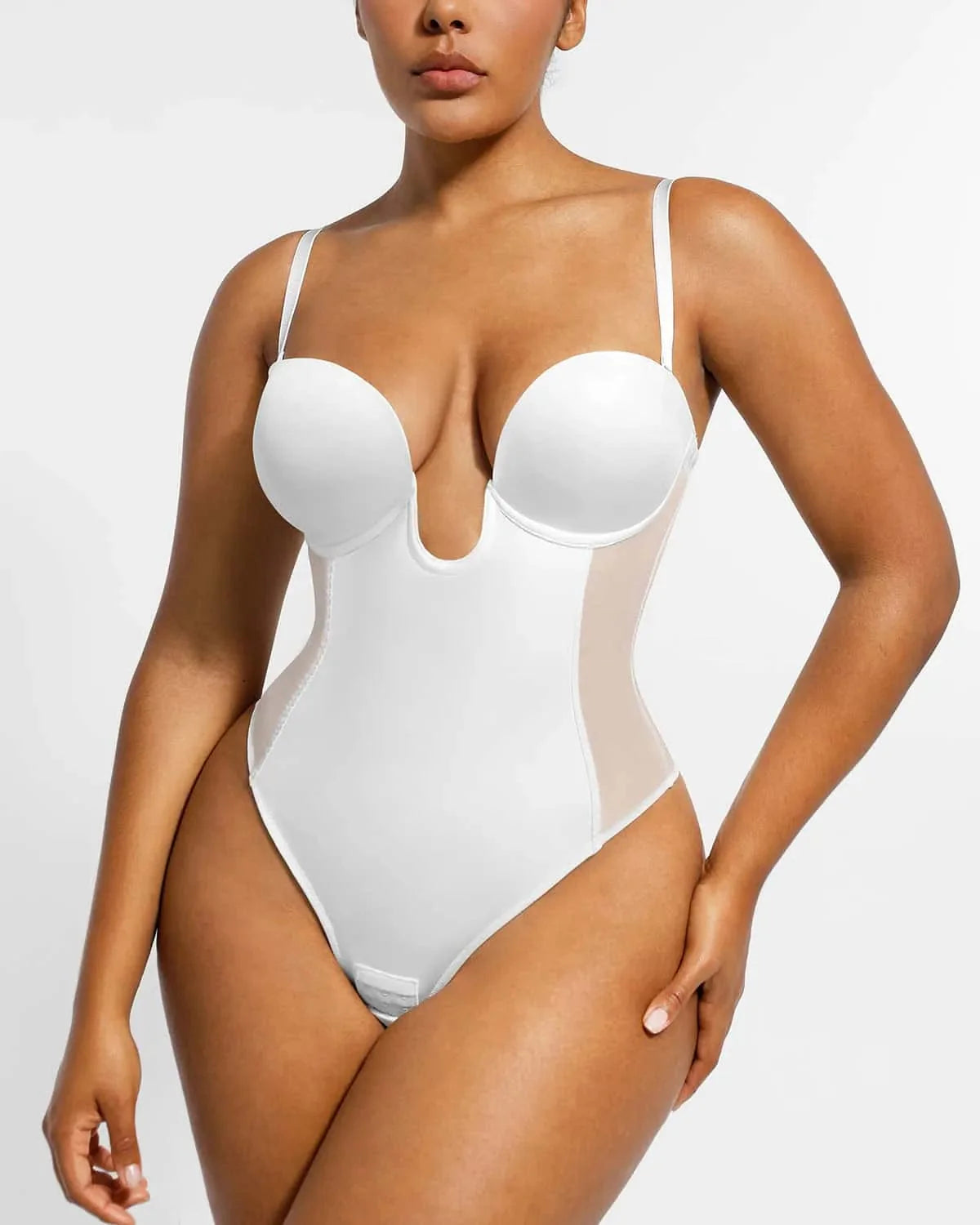 Deep Plunge Low-Back Sculpting Bodysuit