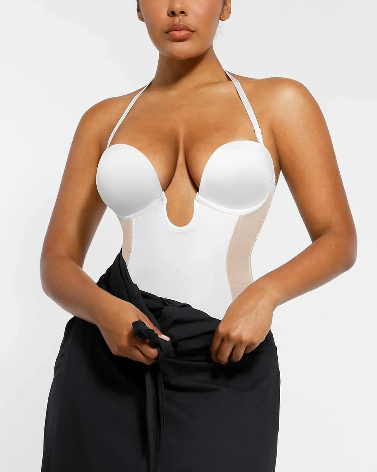 Deep Plunge Low-Back Sculpting Bodysuit