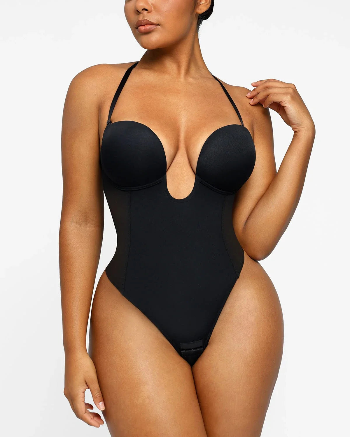 Deep Plunge Low-Back Sculpting Bodysuit