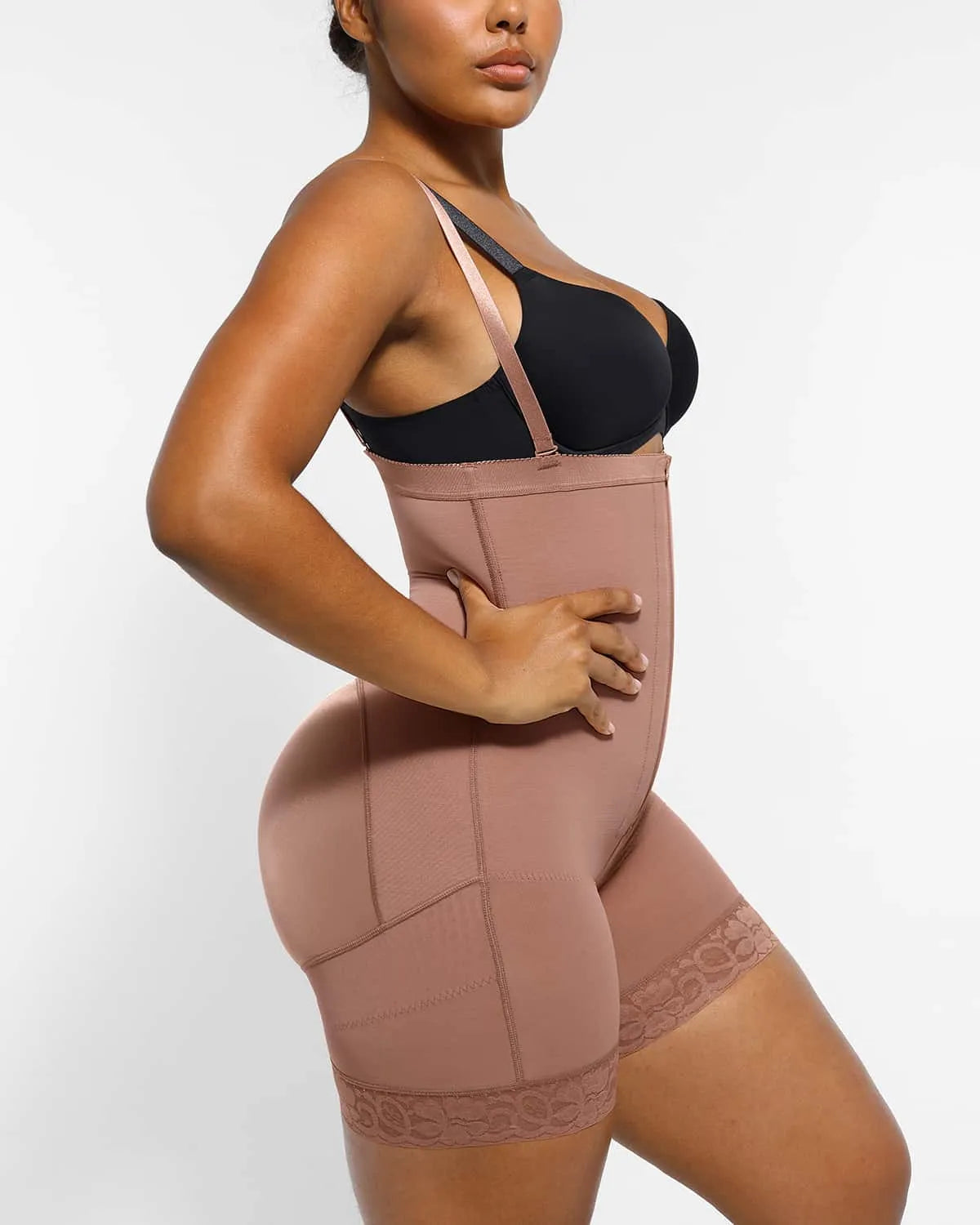 High-Waist Tummy Control Compression Mid Thigh Short