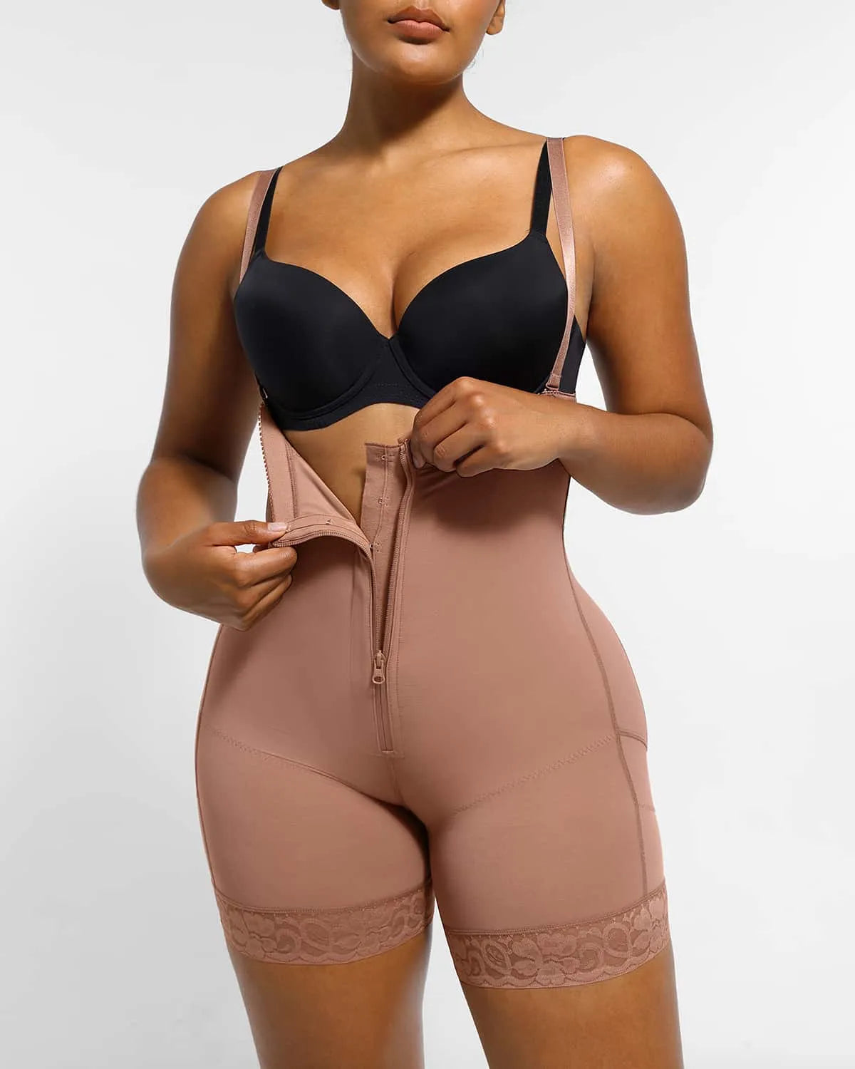 High-Waist Tummy Control Compression Mid Thigh Short