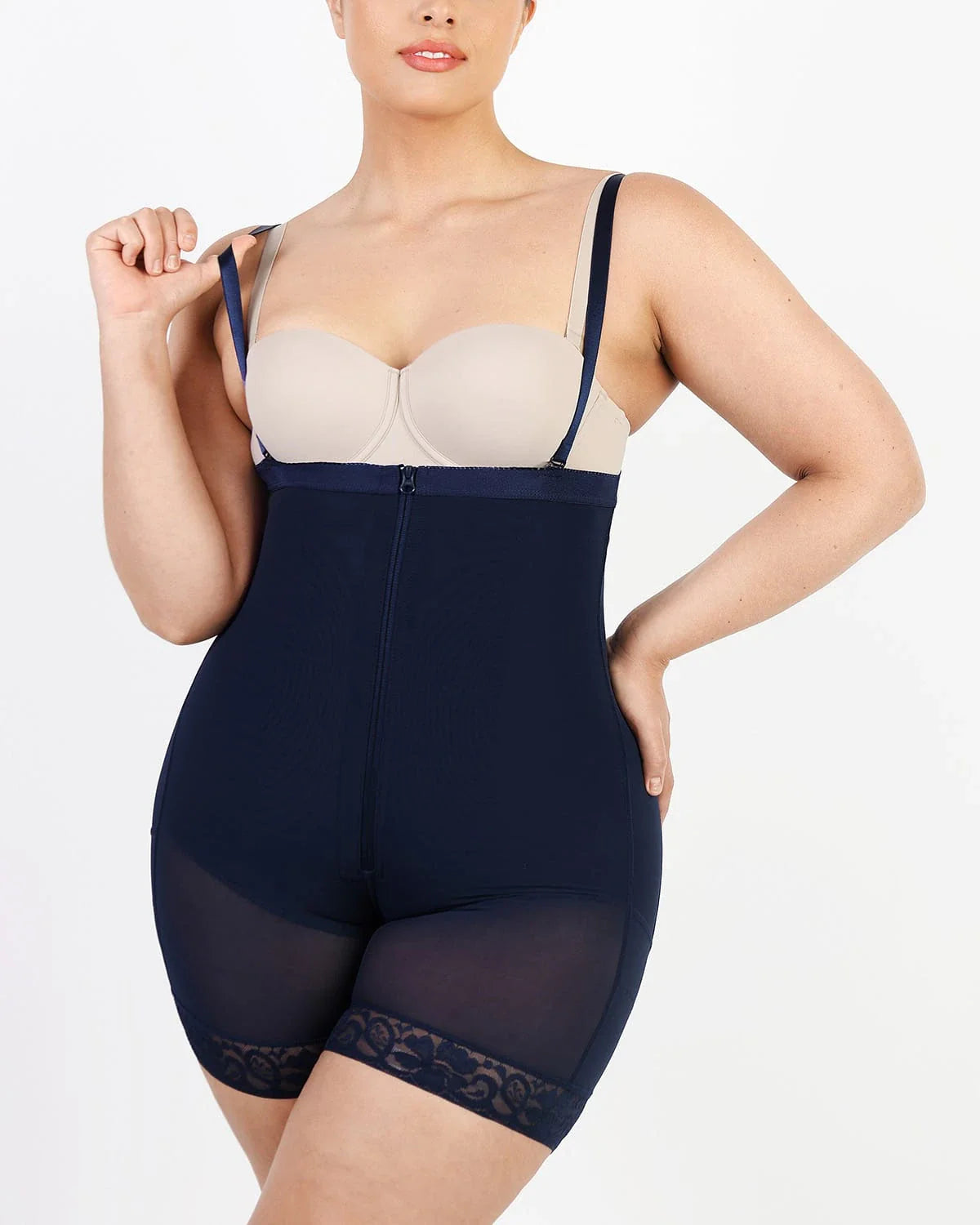 High-Waist Tummy Control Compression Mid Thigh Short