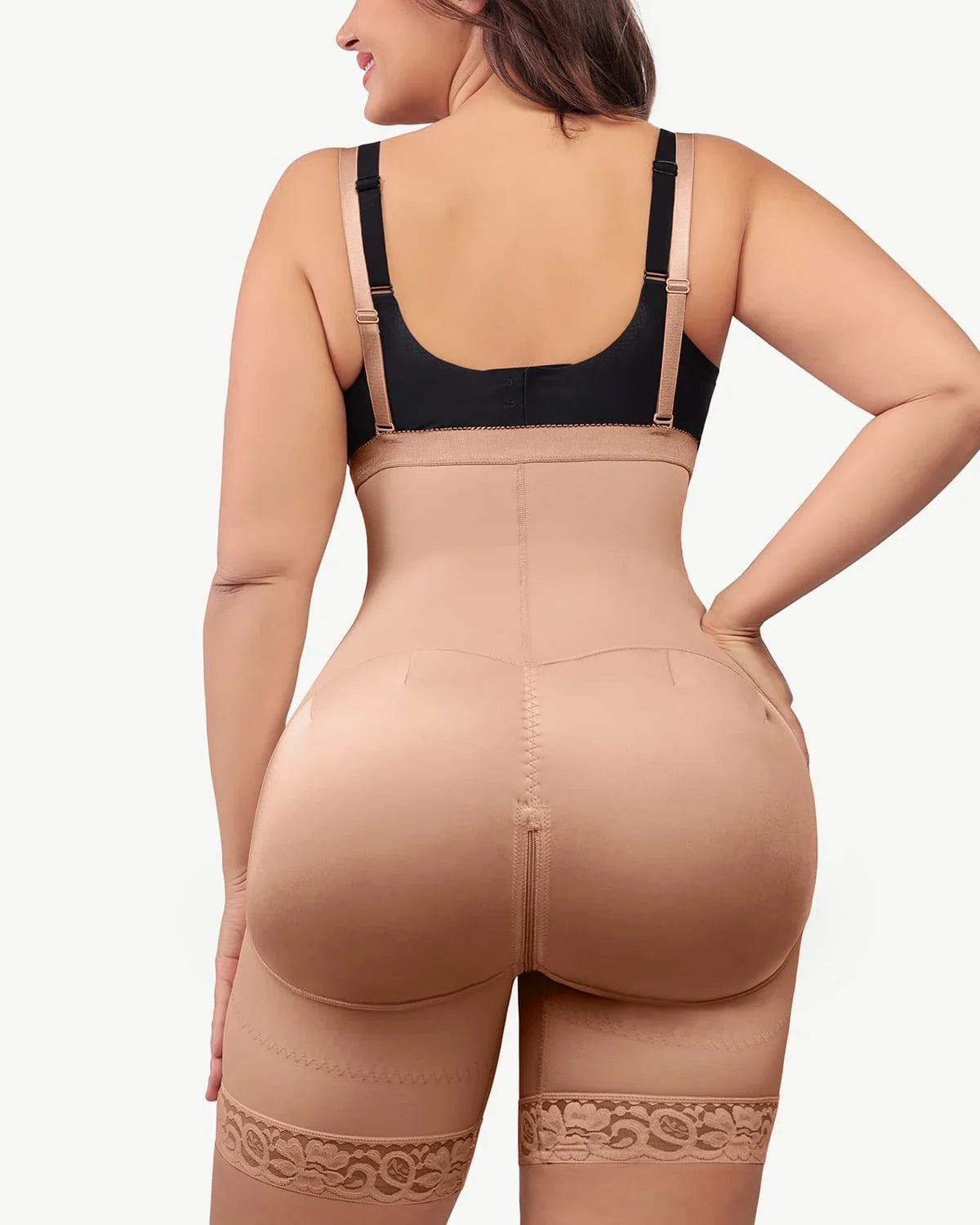 High-Waist Tummy Control Compression Mid Thigh Short