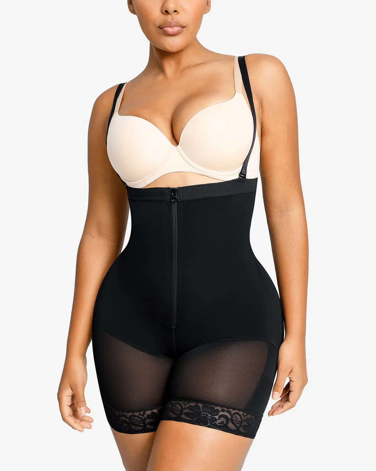 High-Waist Tummy Control Compression Mid Thigh Short