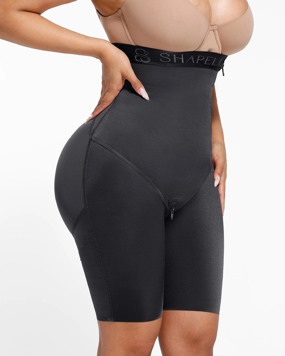 Butt-Lifting High-Waisted Shaper Shorts