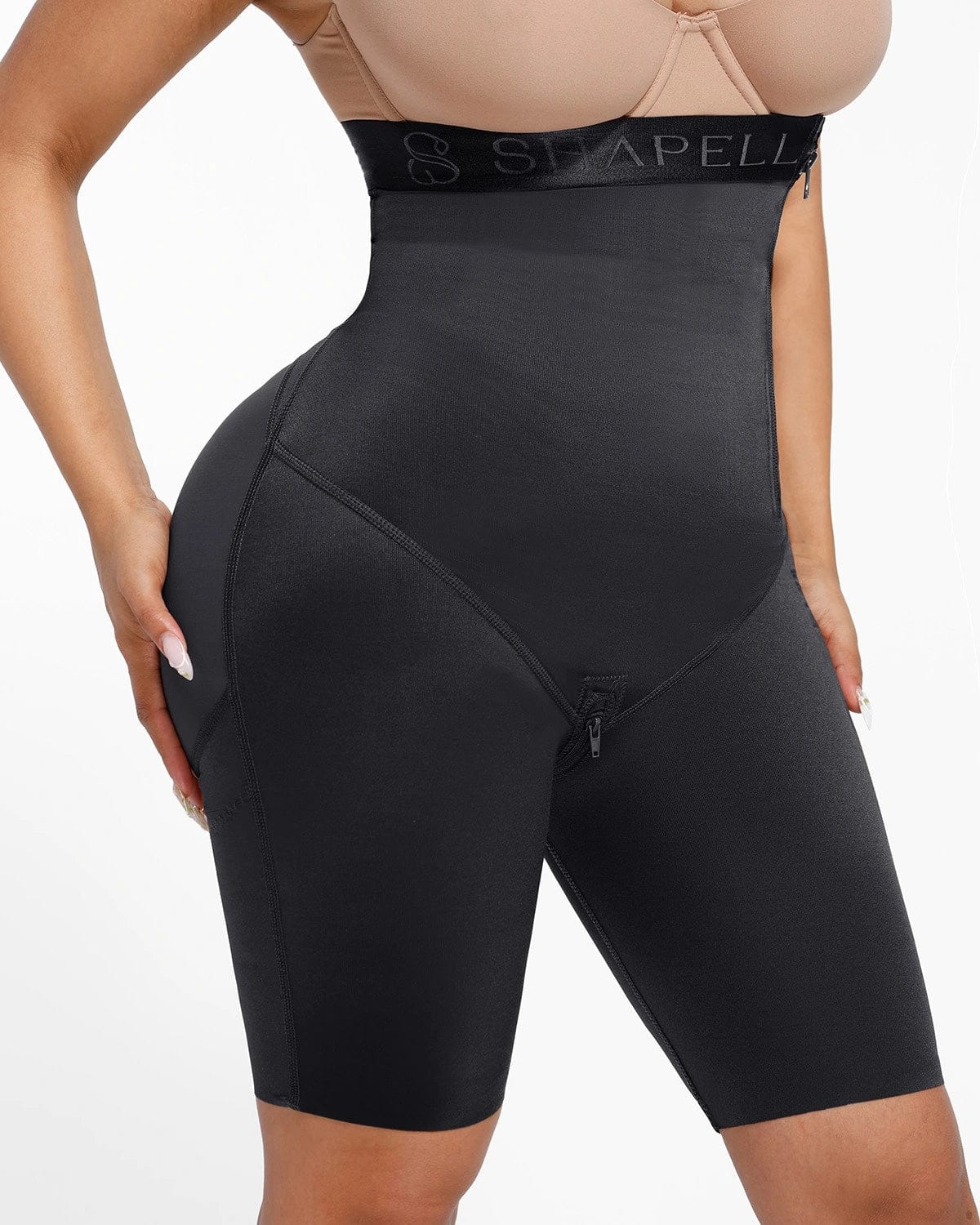 Butt-Lifting High-Waisted Shaper Shorts