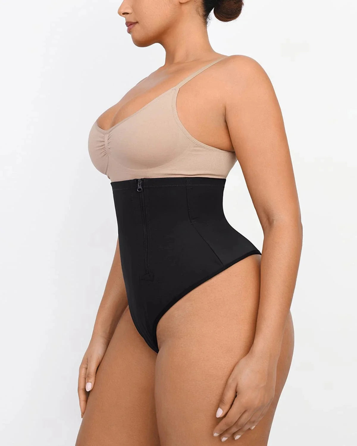 Sculpting Side Zip Thong Shaper