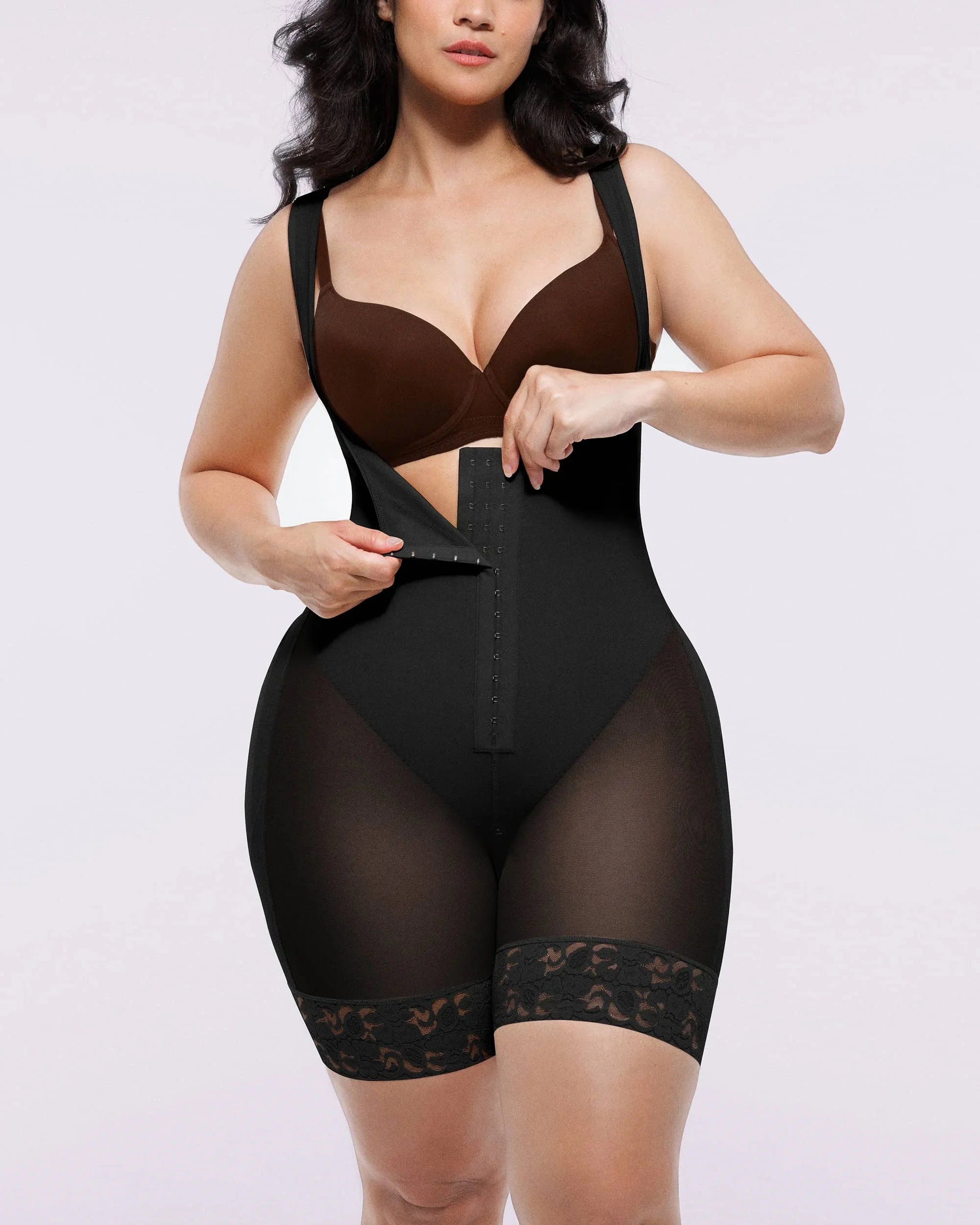Extreme Compression Open Bust Shaping Bodysuit