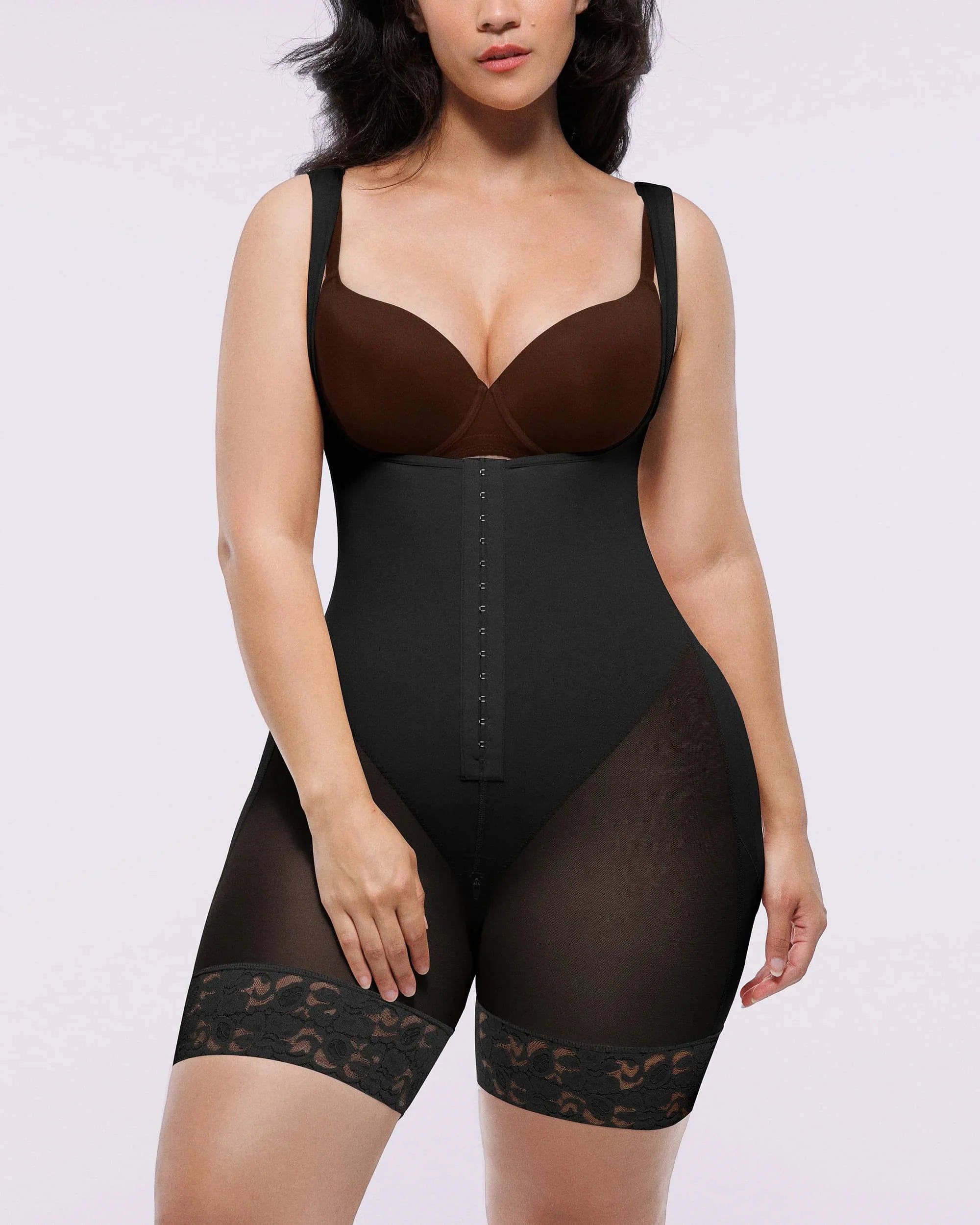Extreme Compression Open Bust Shaping Bodysuit