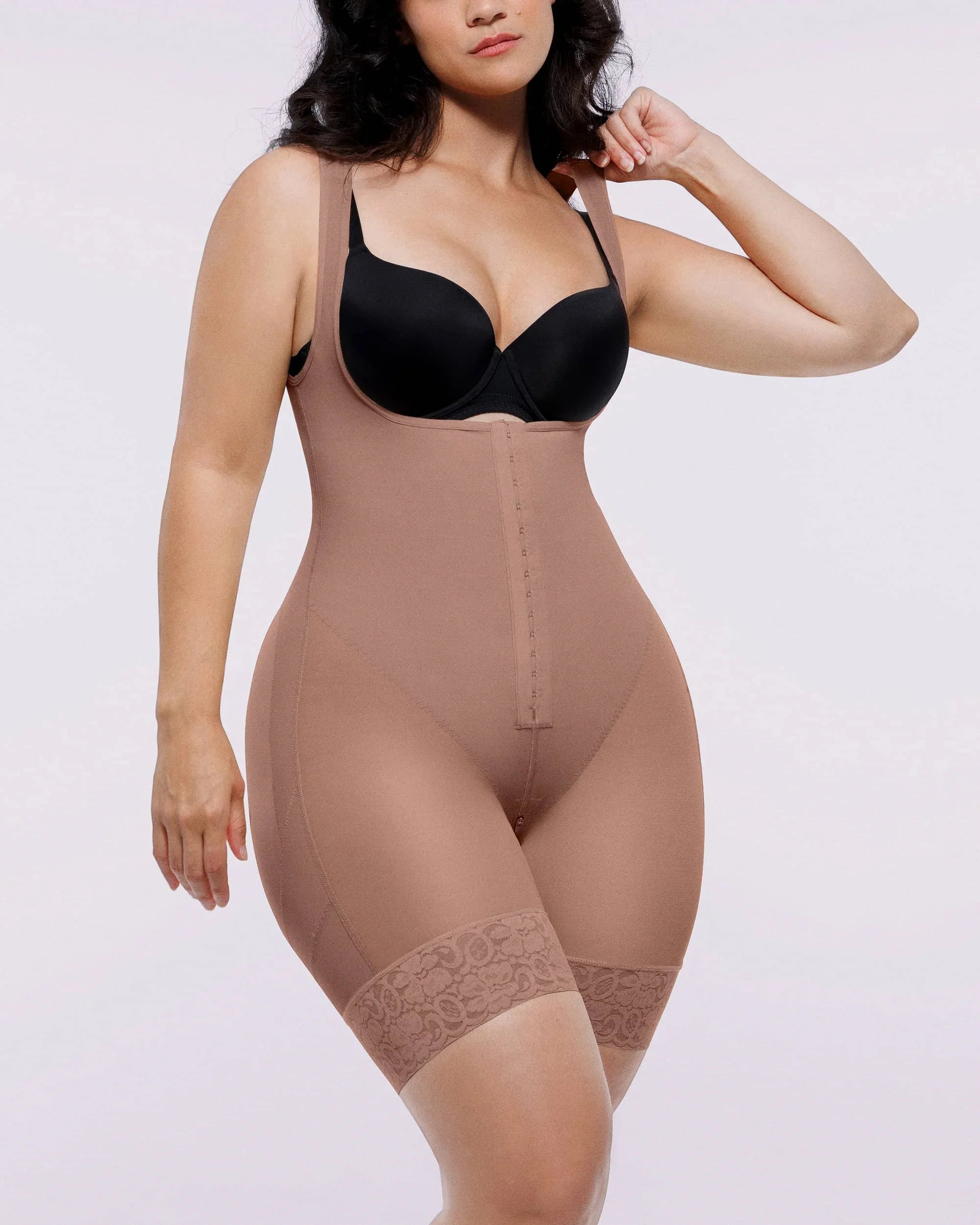 Extreme Compression Open Bust Shaping Bodysuit