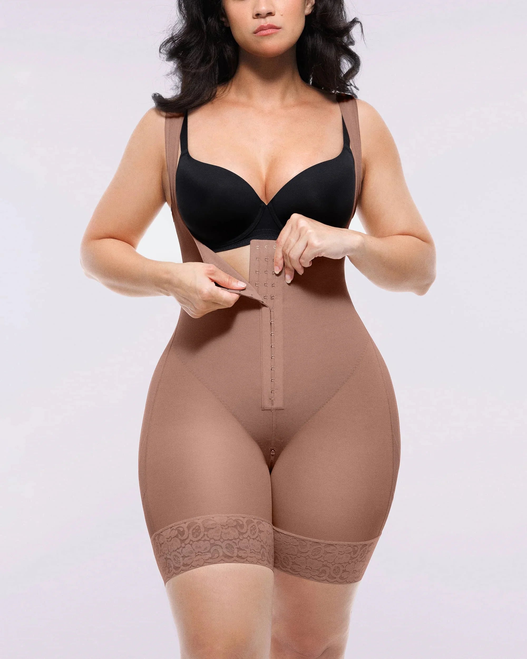 Extreme Compression Open Bust Shaping Bodysuit