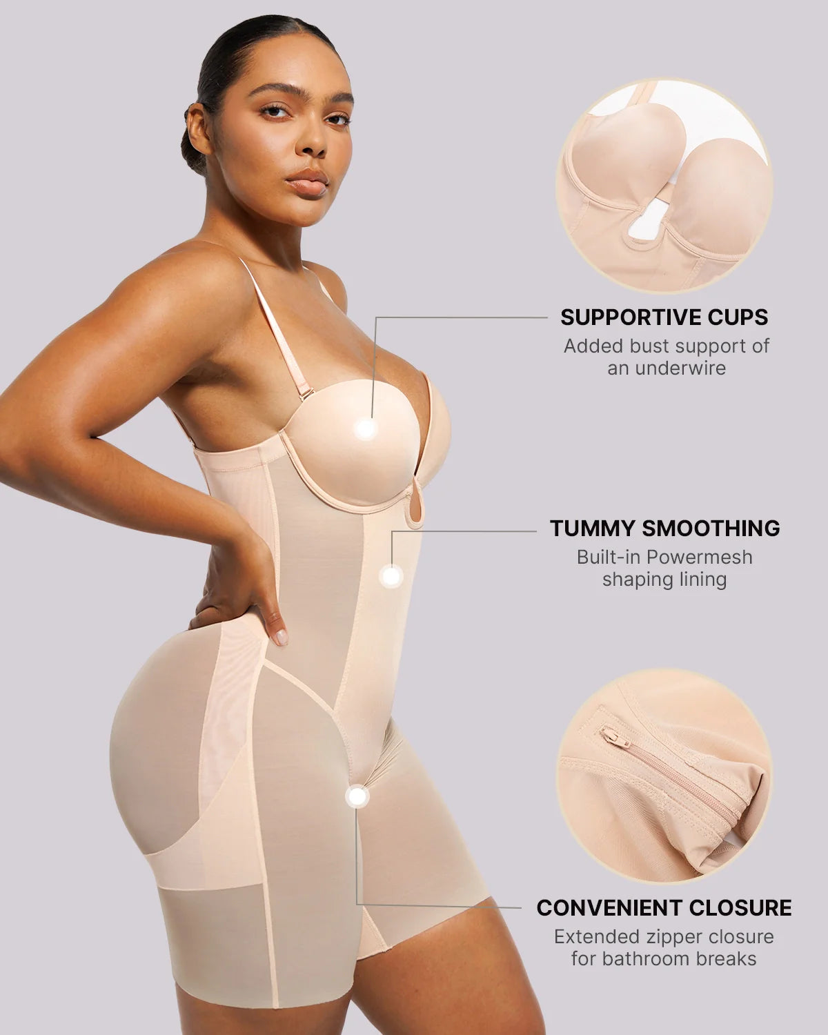 Deep Plunge Sculpting Bodysuit