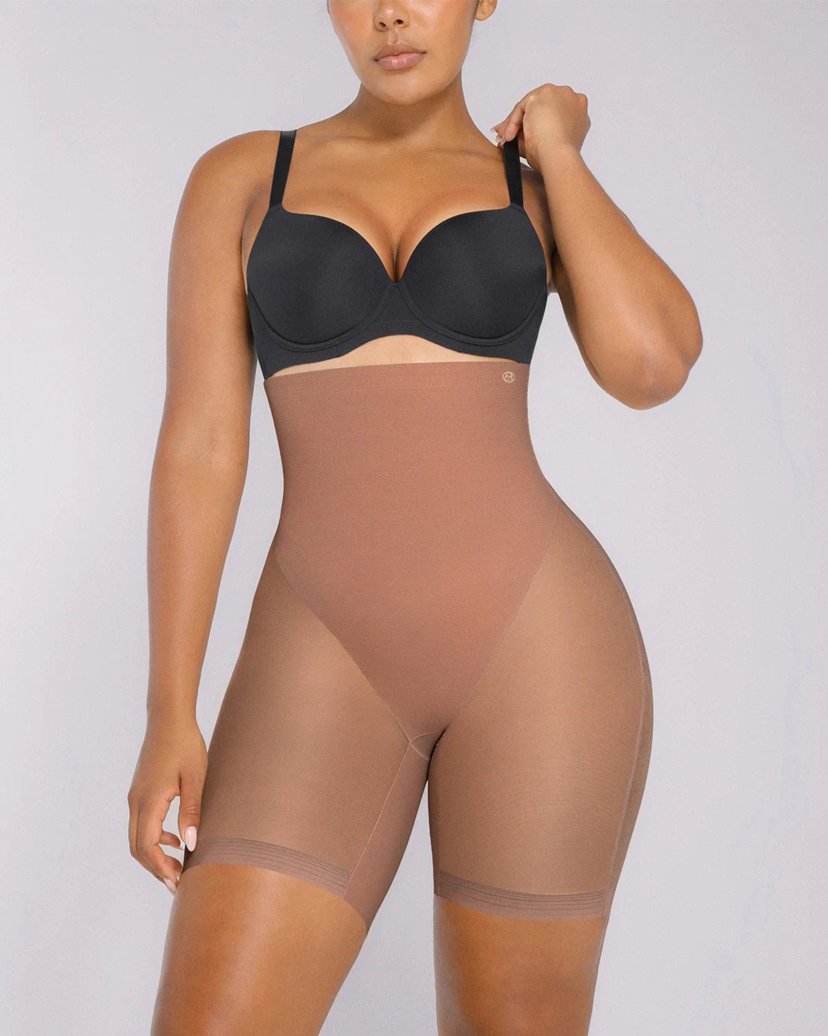 High-Waist Tummy Control Sculpting Mid Thigh Short