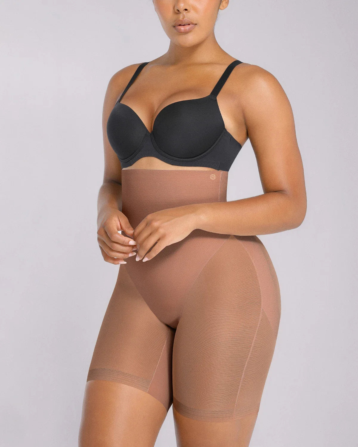 High-Waist Tummy Control Sculpting Mid Thigh Short
