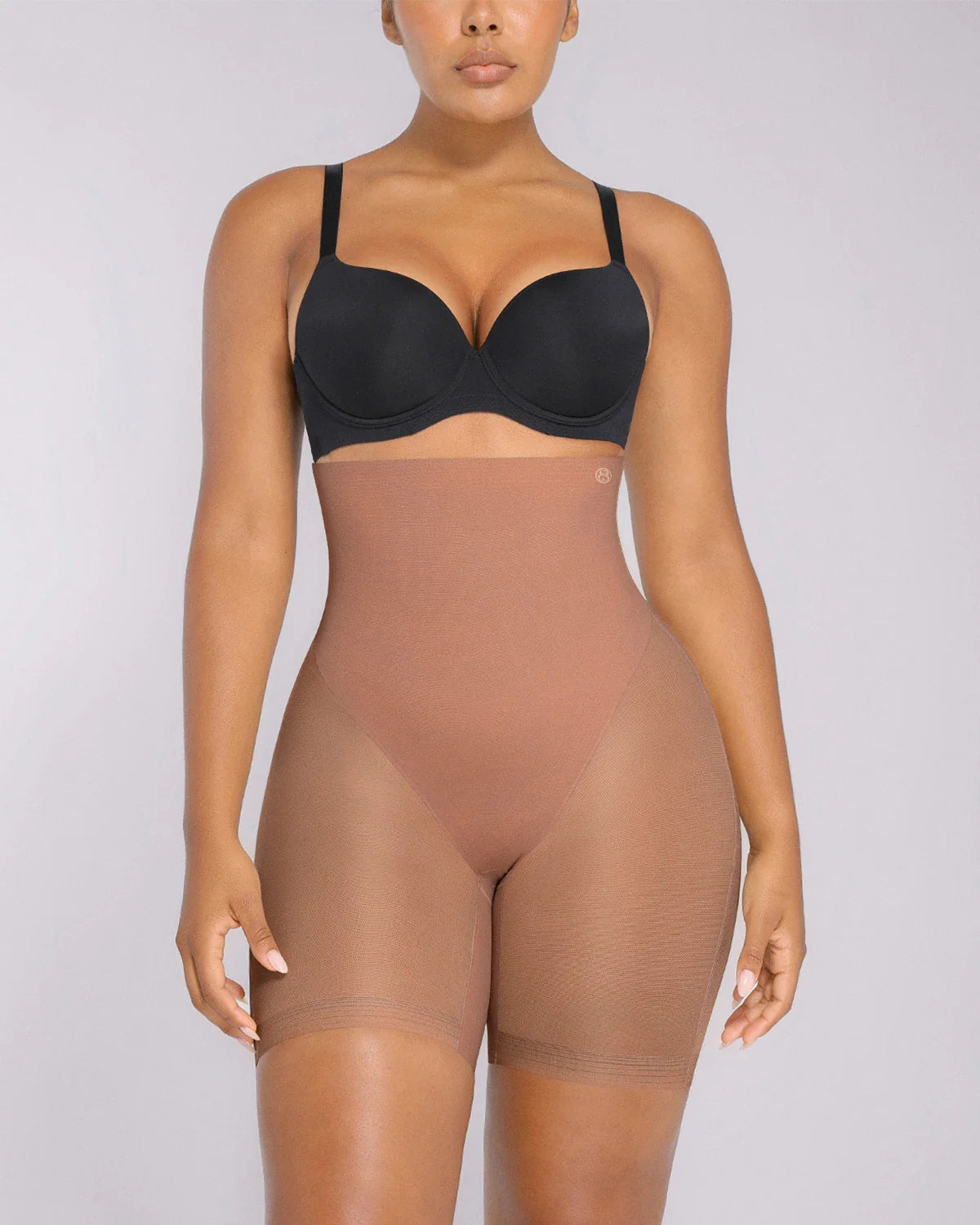 High-Waist Tummy Control Sculpting Mid Thigh Short