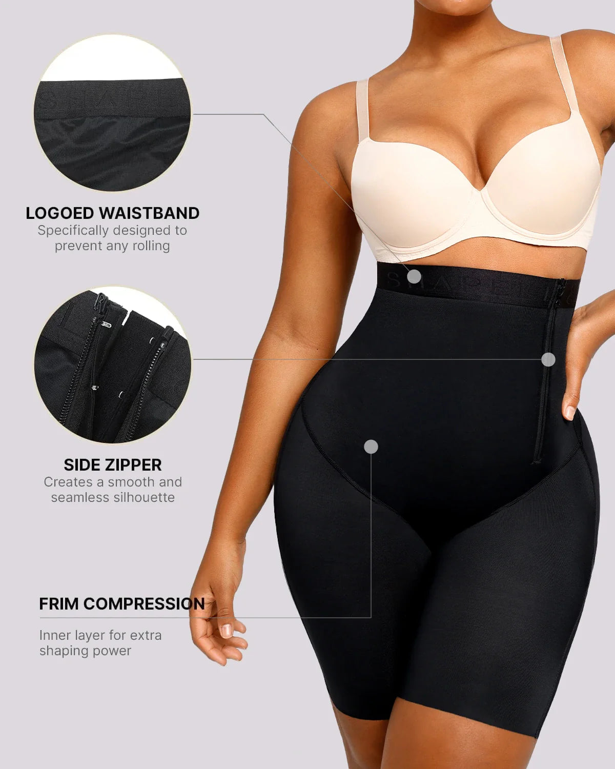 Silk Smoothing High-Waisted Shaper Shorts