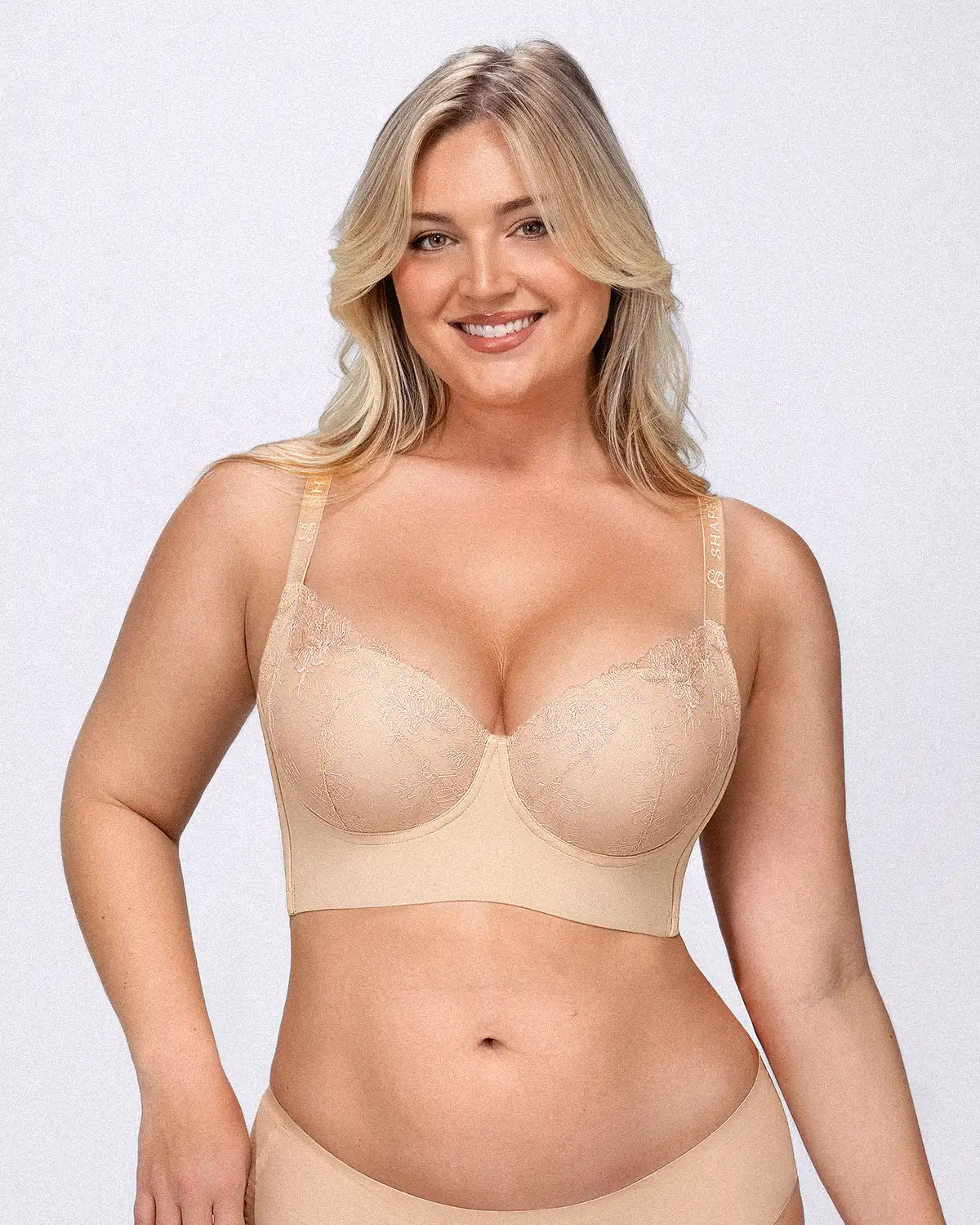 Back Smoothing Lace Underwire Bra