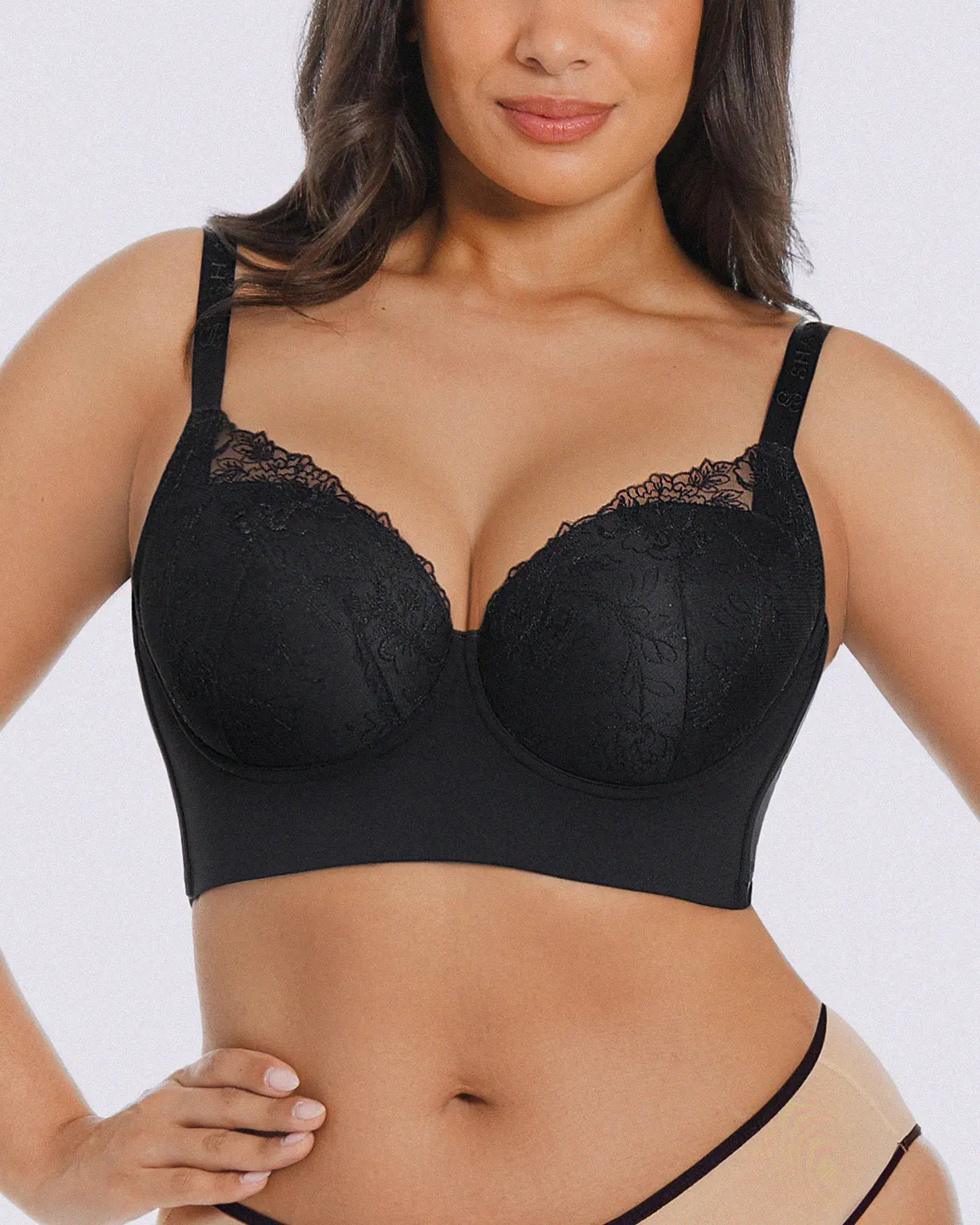 Back Smoothing Lace Underwire Bra
