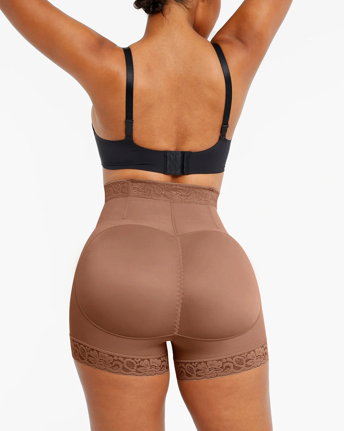 Lace Steel Boned Butt Enhancer Shaper Shorts